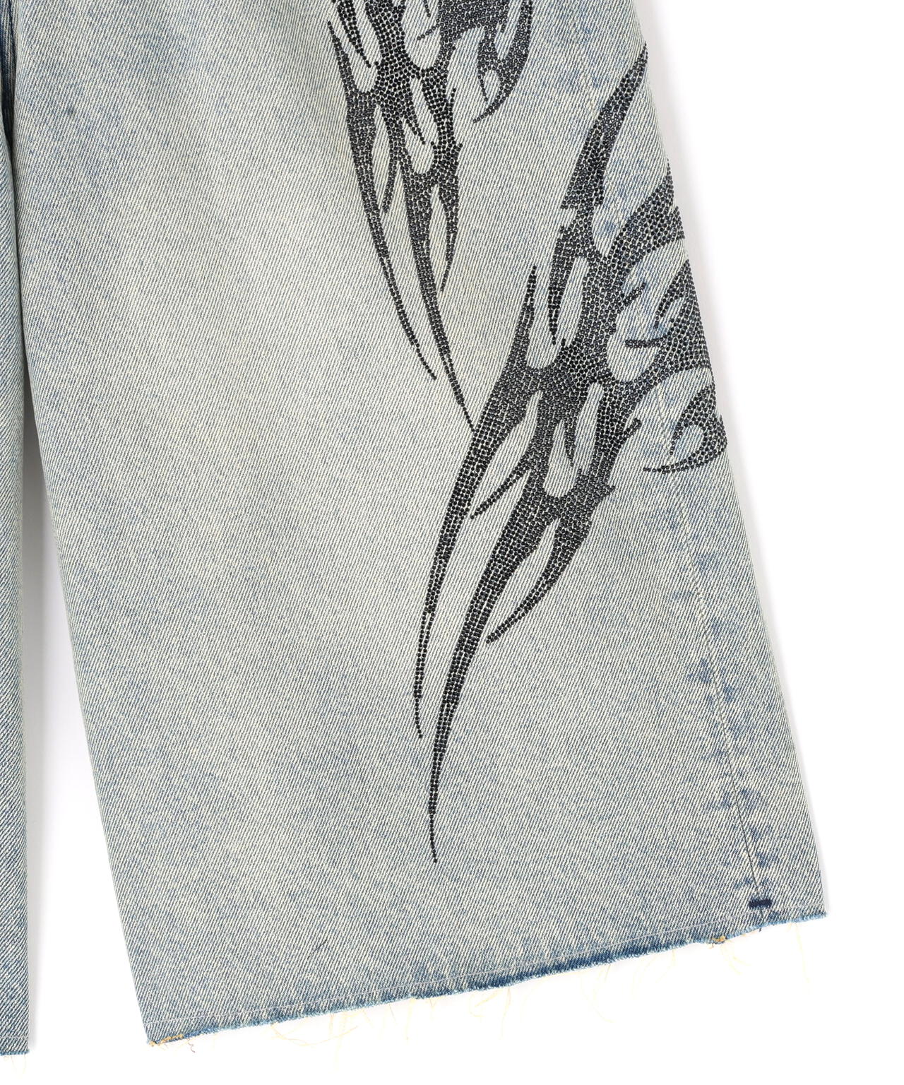 SUPPLIER/サプライヤー/TRIBAL RHINESTONE DENIM SHORTS