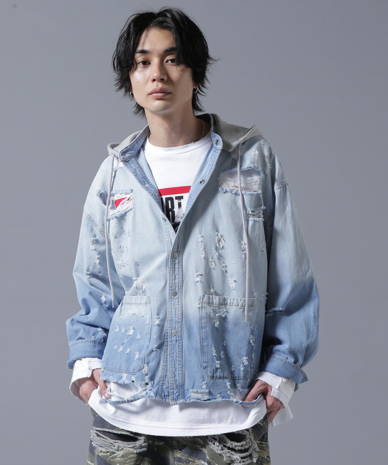DankeSchon/ダンケシェーン/SHOTGUNDENIM HOOD SHIRTS | L.H.P