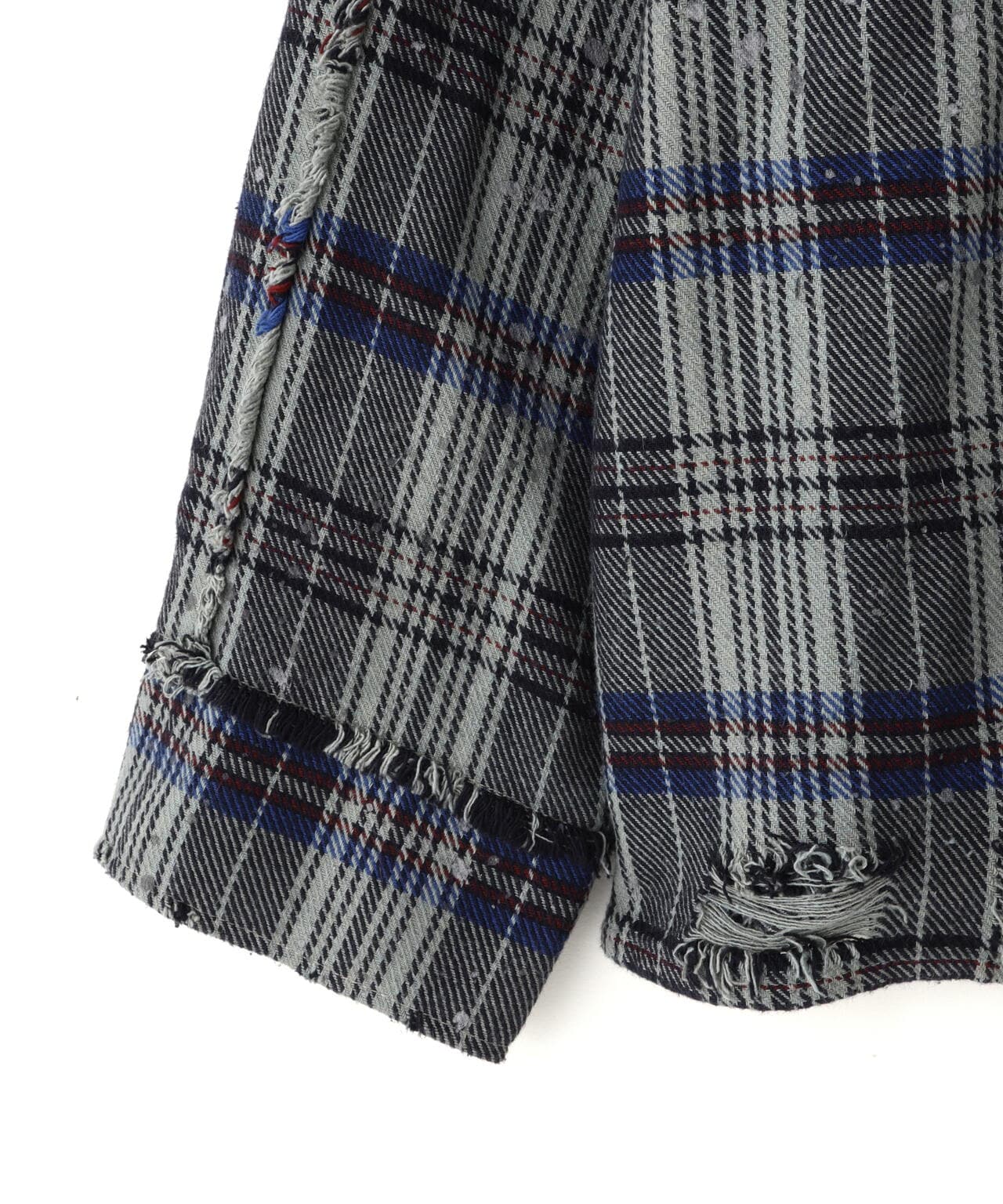 DankeSchon/ダンケシェーン/PIGMENT DAMAGE FLANNEL CHECK LONG SLEEVE