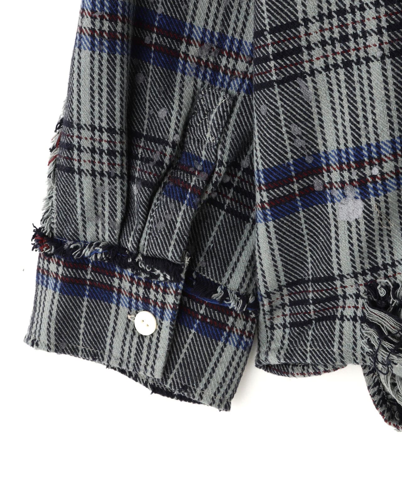 DankeSchon/ダンケシェーン/PIGMENT DAMAGE FLANNEL CHECK LONG SLEEVE