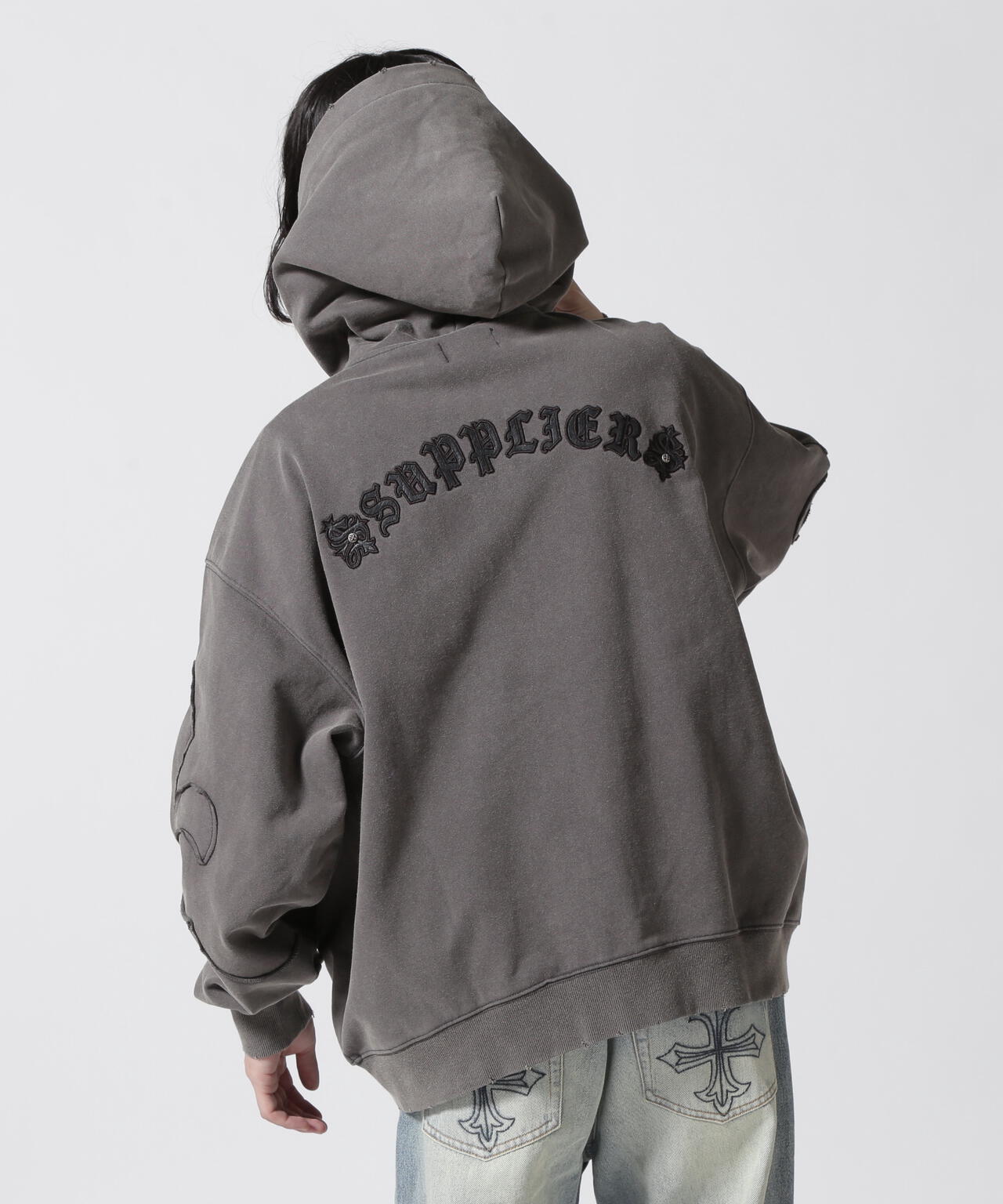 フォロー&リピート様用 セール】SUPPLIER/サプライヤー Fleur Switching ZIp Hoodie