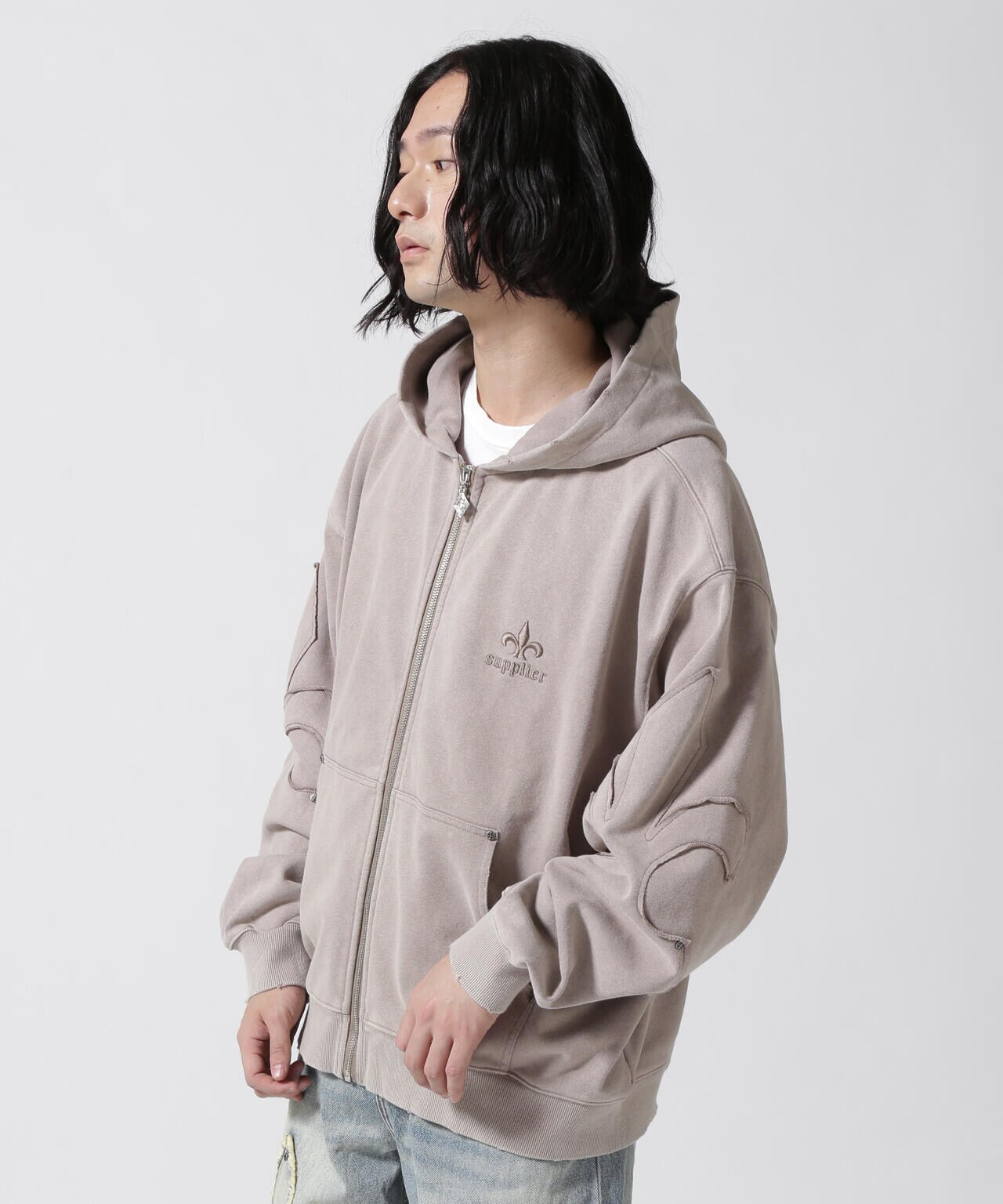 SUPPLIER/サプライヤー/FLEUR SWITCHING ZIP HOODIE | L.H.P