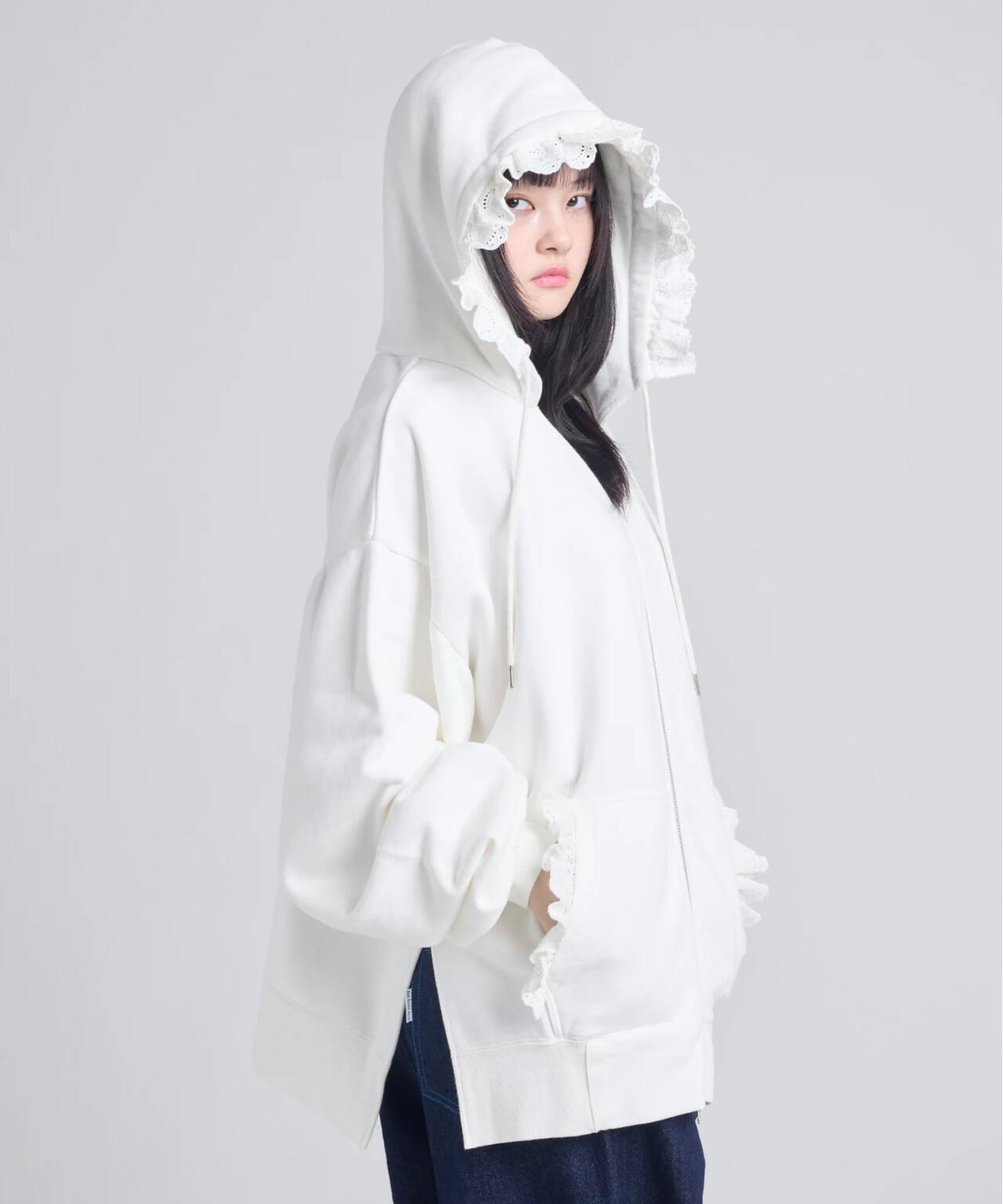 LittleSunnyBite/リトルサニーバイト/lacy logo hoodie