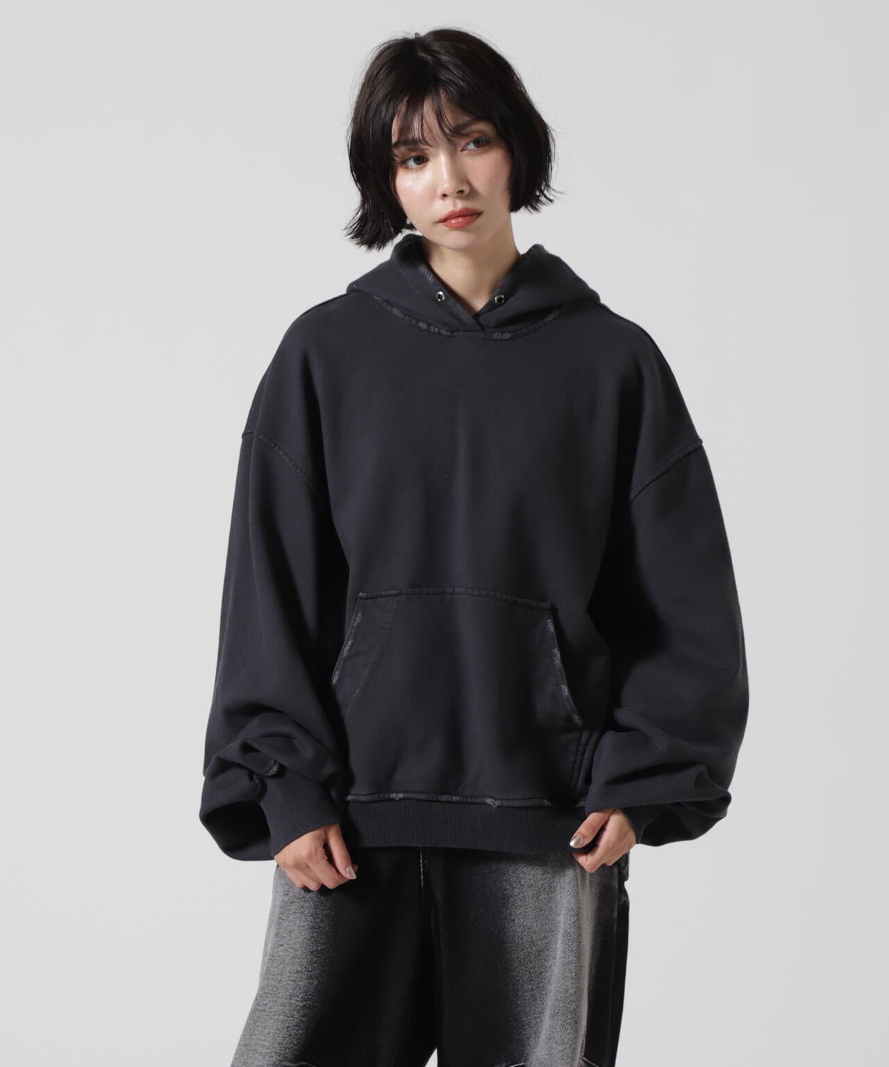 BLR/ビーエルアール/VIN GARMENT DYEING HOODIE