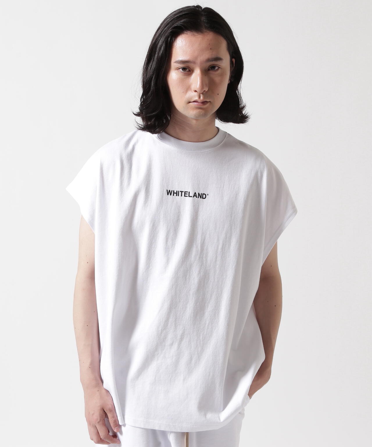 WEB&DEPOT限定】WHITELAND/ホワイトランド/OWL LOGO NOSLEEVE TEE