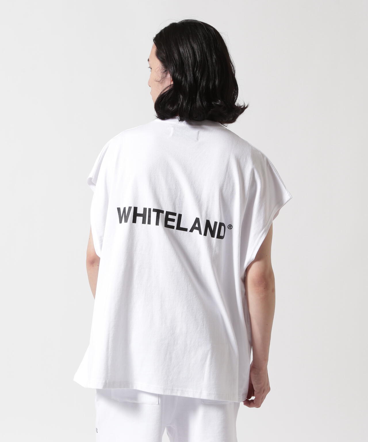 WEB&DEPOT限定】WHITELAND/ホワイトランド/OWL LOGO NOSLEEVE TEE