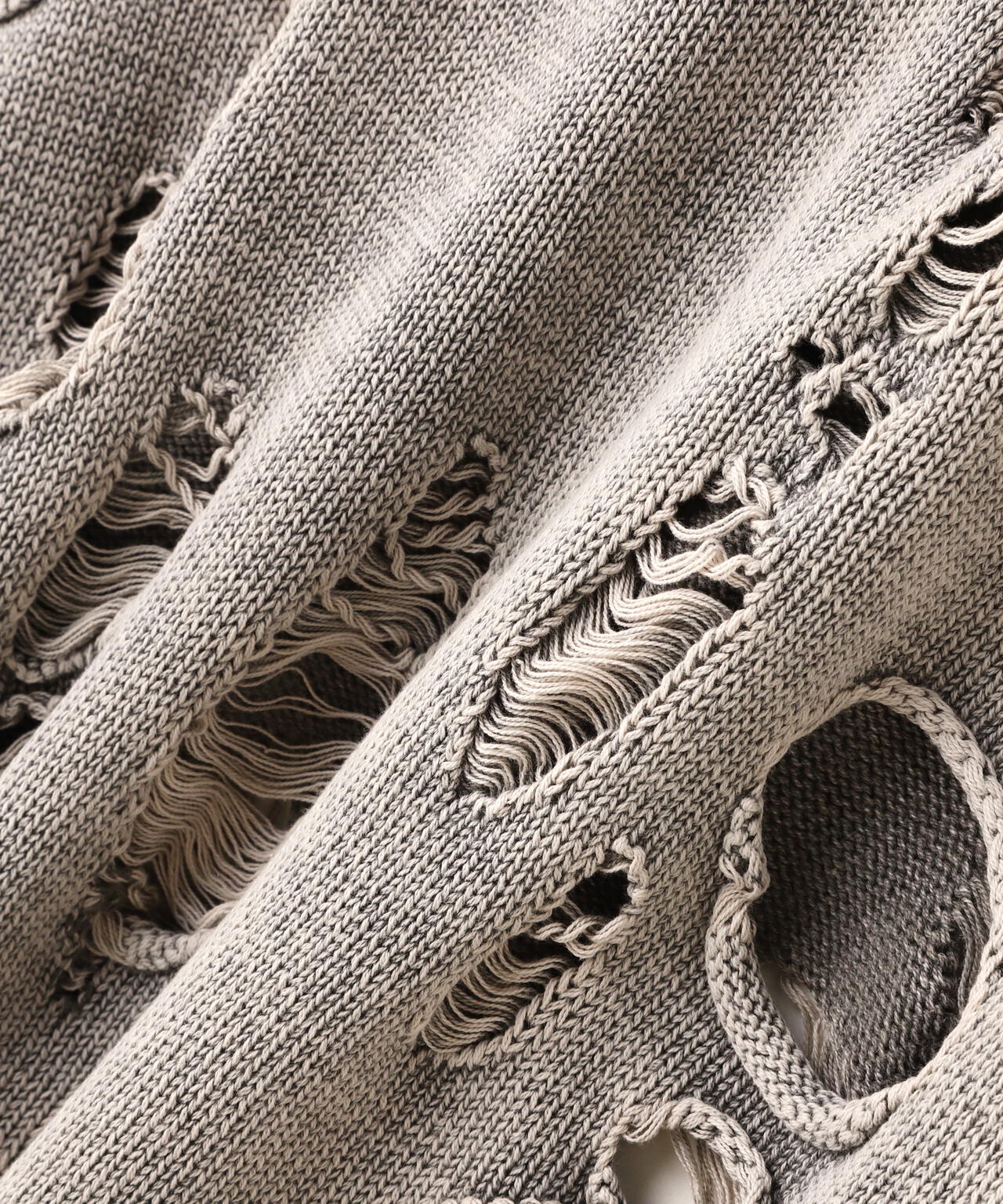 DankeSchon/ダンケシェーン/PIGMENT DAMAGE KNIT VEST | L.H.P