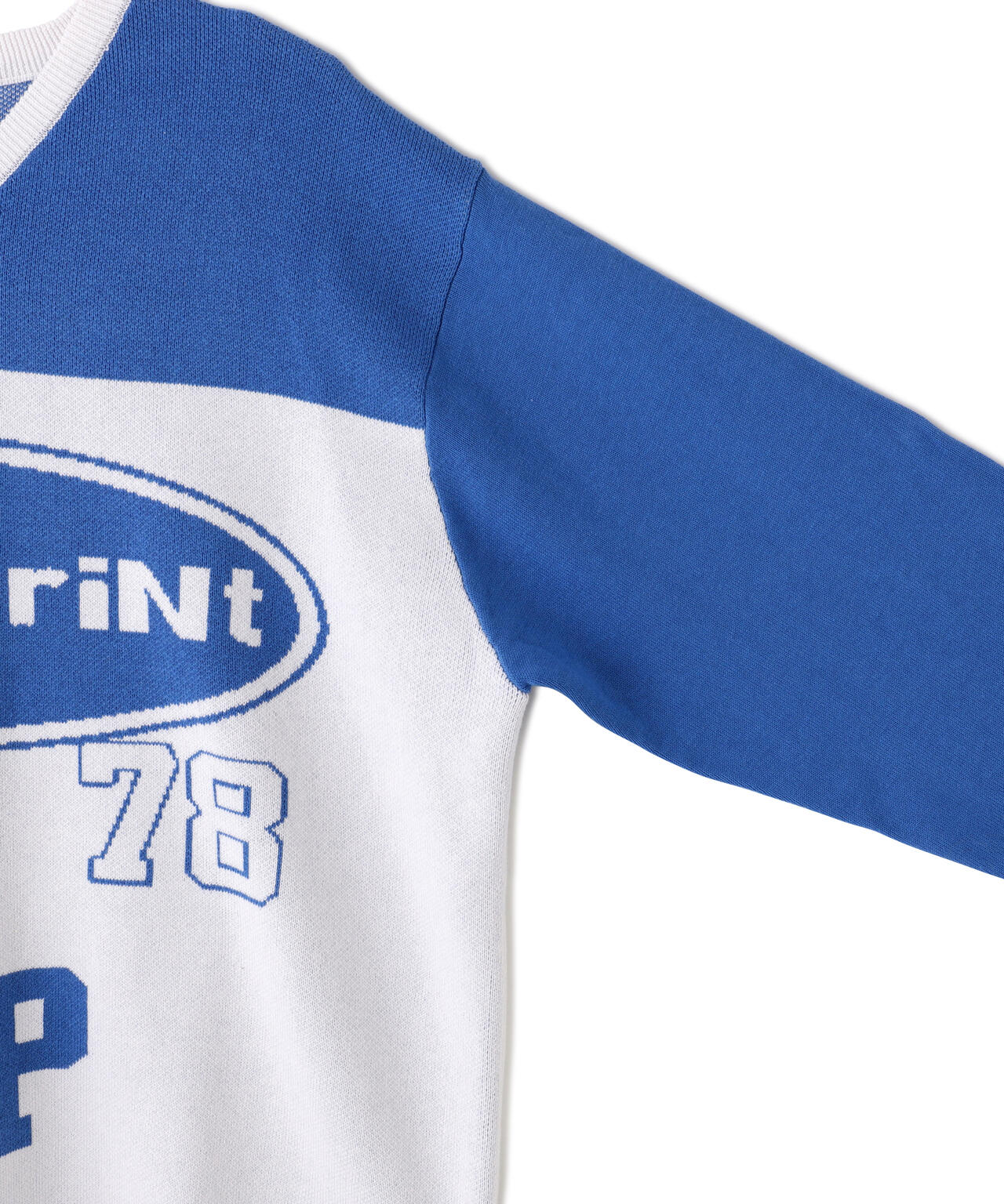 overprint/オーバープリント/OVAL V NECK COTTON KNIT