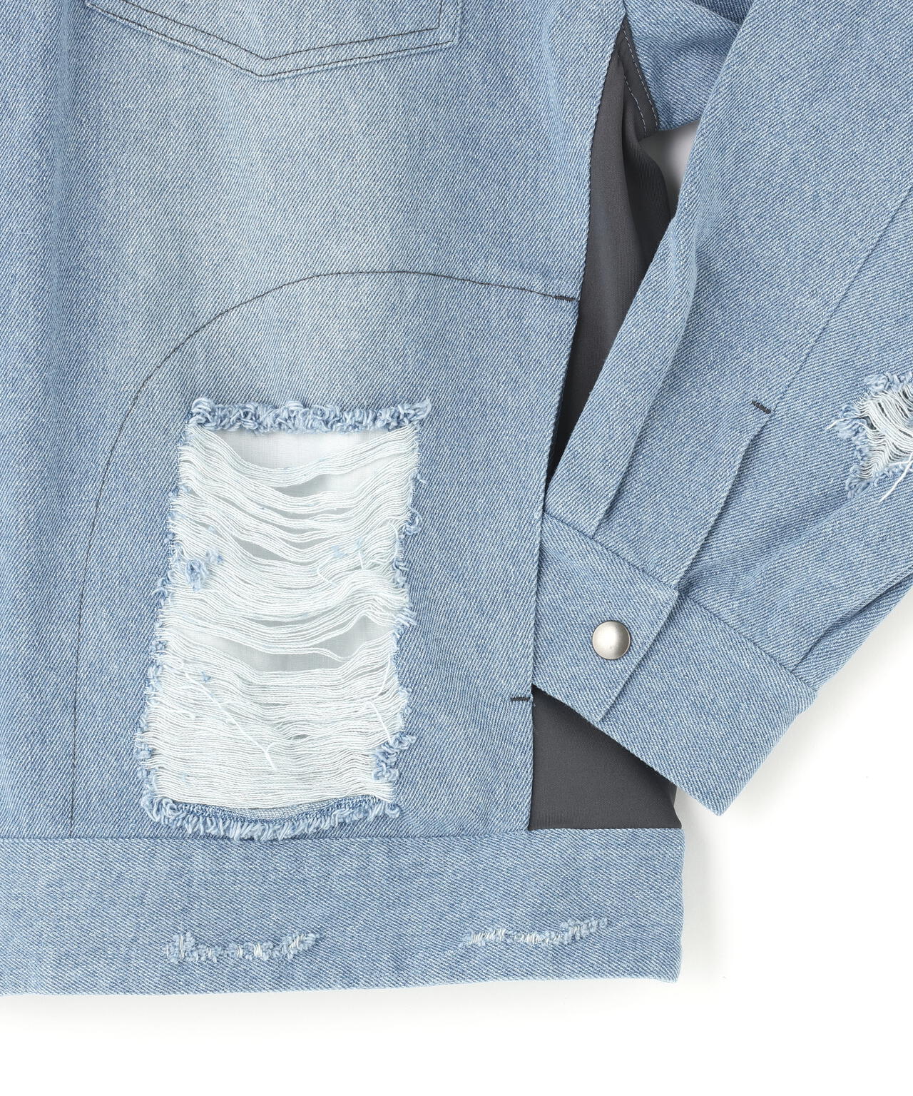 neuron/にゅうろん/デニムジャージジャケット