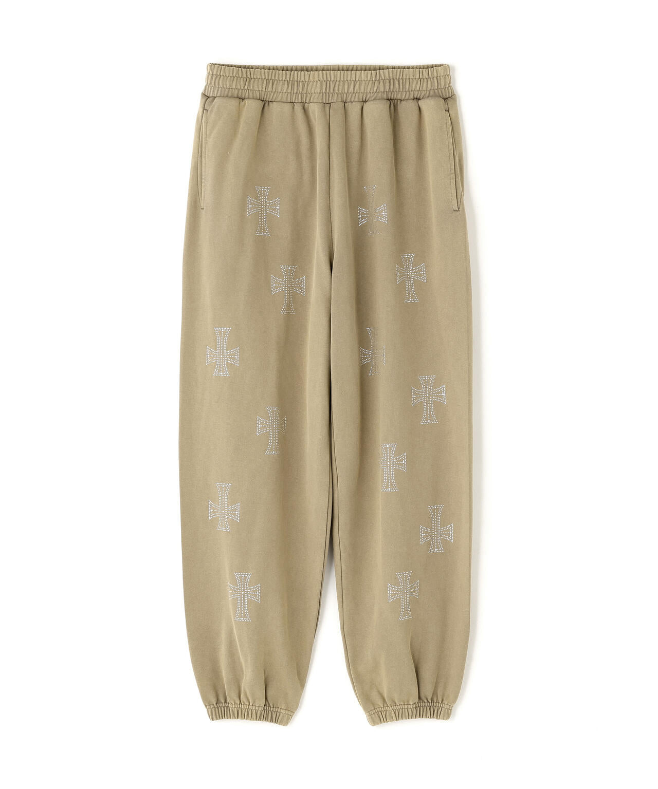 UNKNOWNLONDON/アンノウンロンドン/OUTLINE RHINESTONE SWEAT PANTS