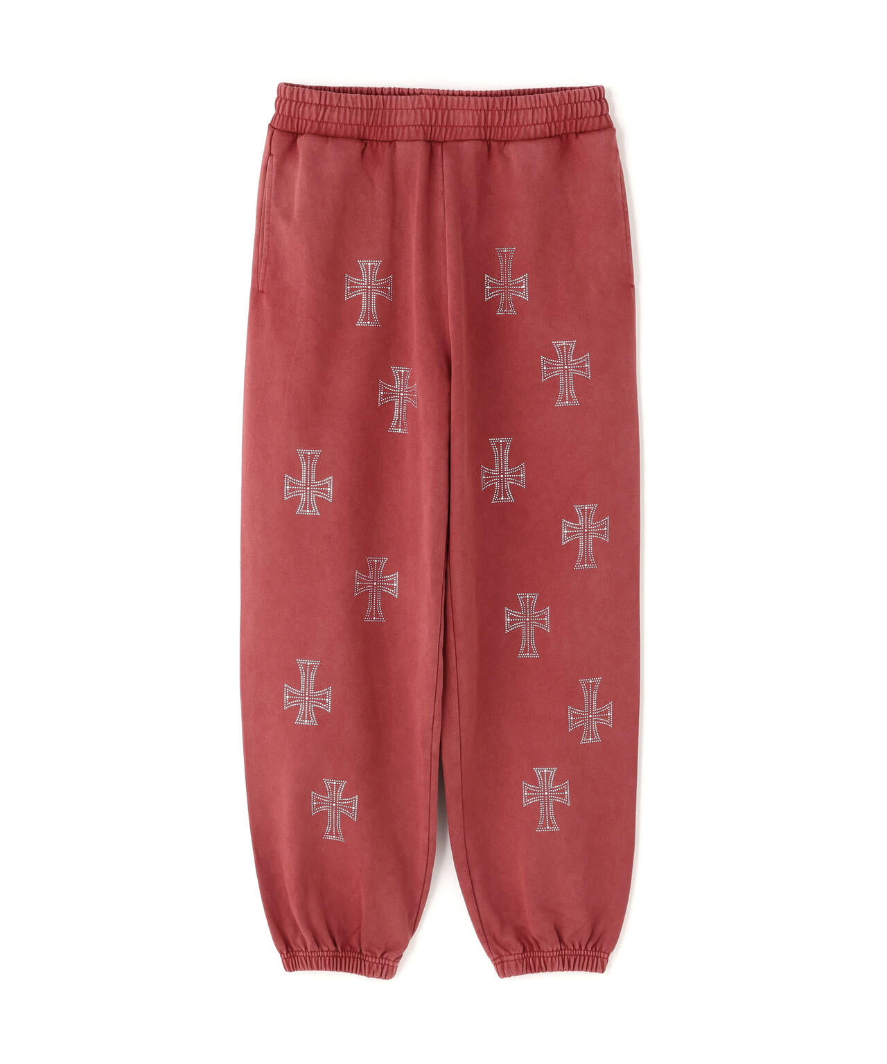 UNKNOWNLONDON/アンノウンロンドン/OUTLINE RHINESTONE SWEAT PANTS