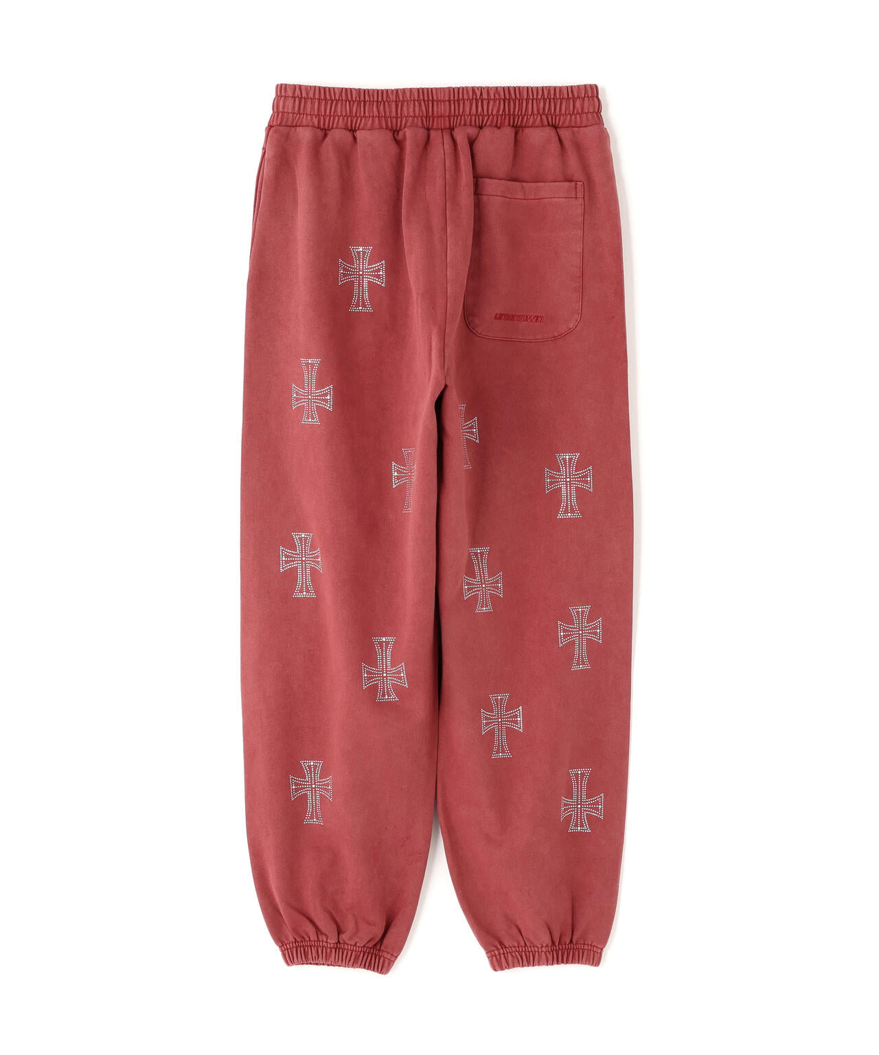 UNKNOWNLONDON/アンノウンロンドン/OUTLINE RHINESTONE SWEAT PANTS