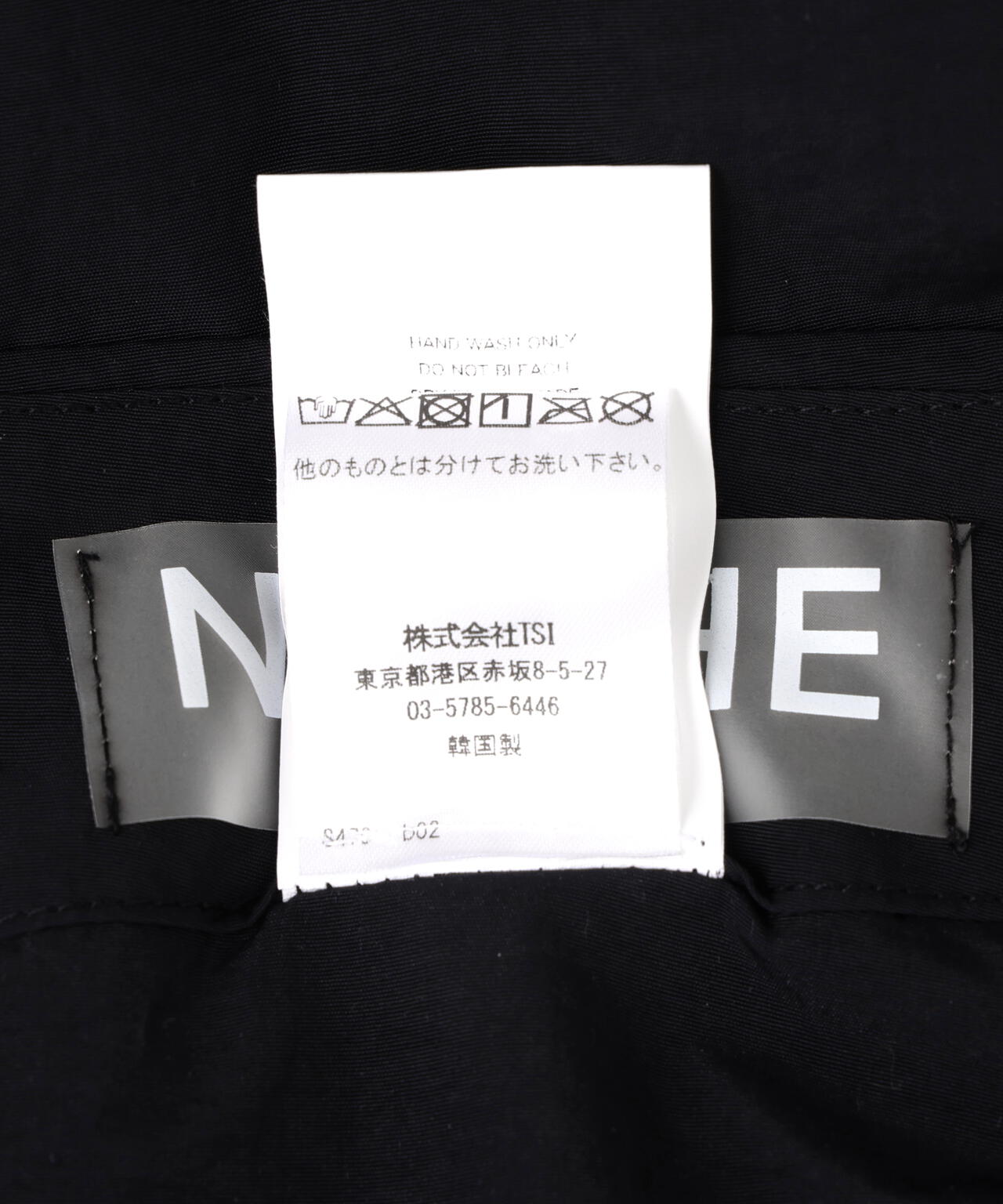 NACHE/ナチェ/PINTUCK NYLON PANTS BLACK