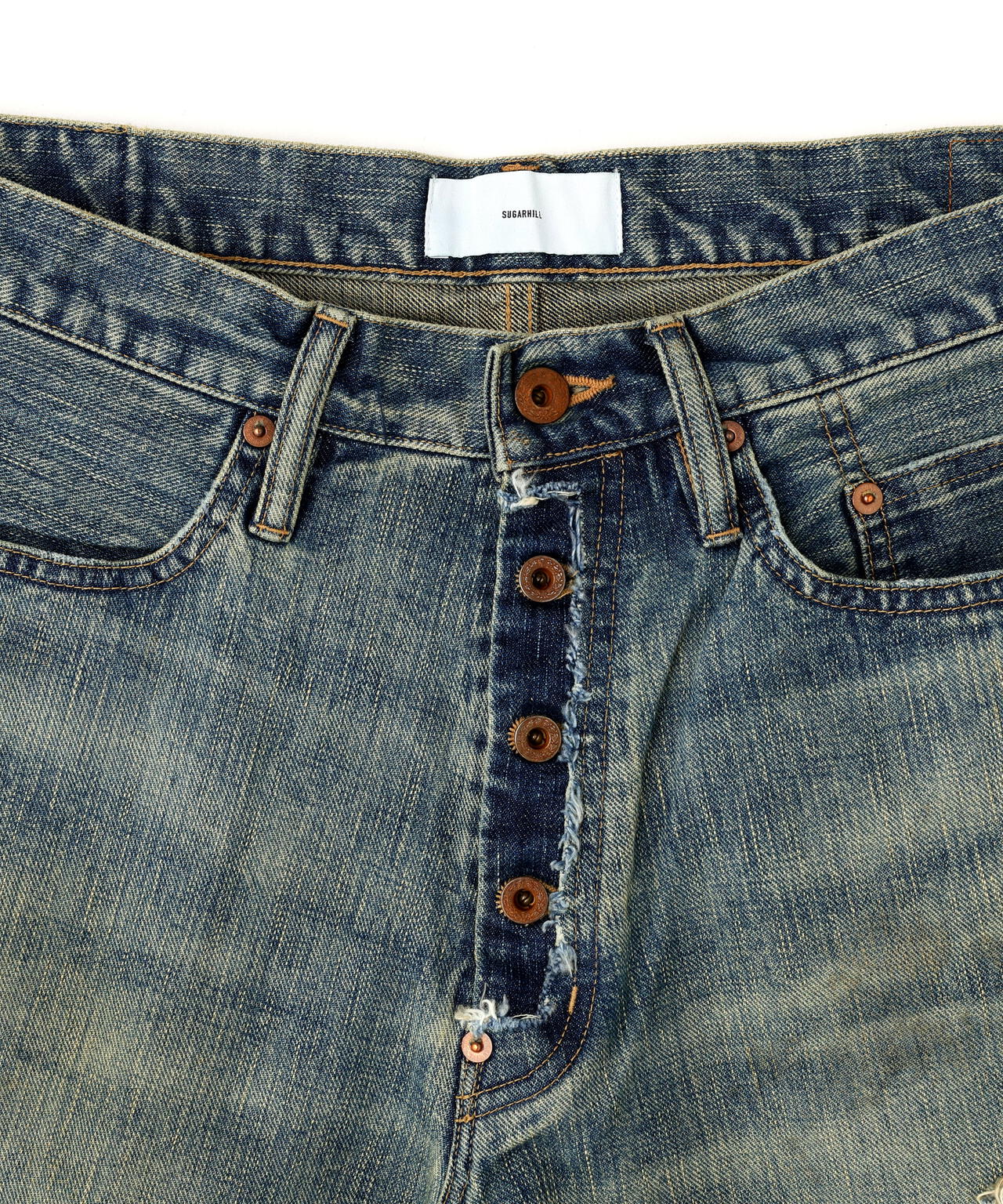 SUGARHILL/シュガーヒル/DAMAGED MODERN DENIM PANTS SHORTS