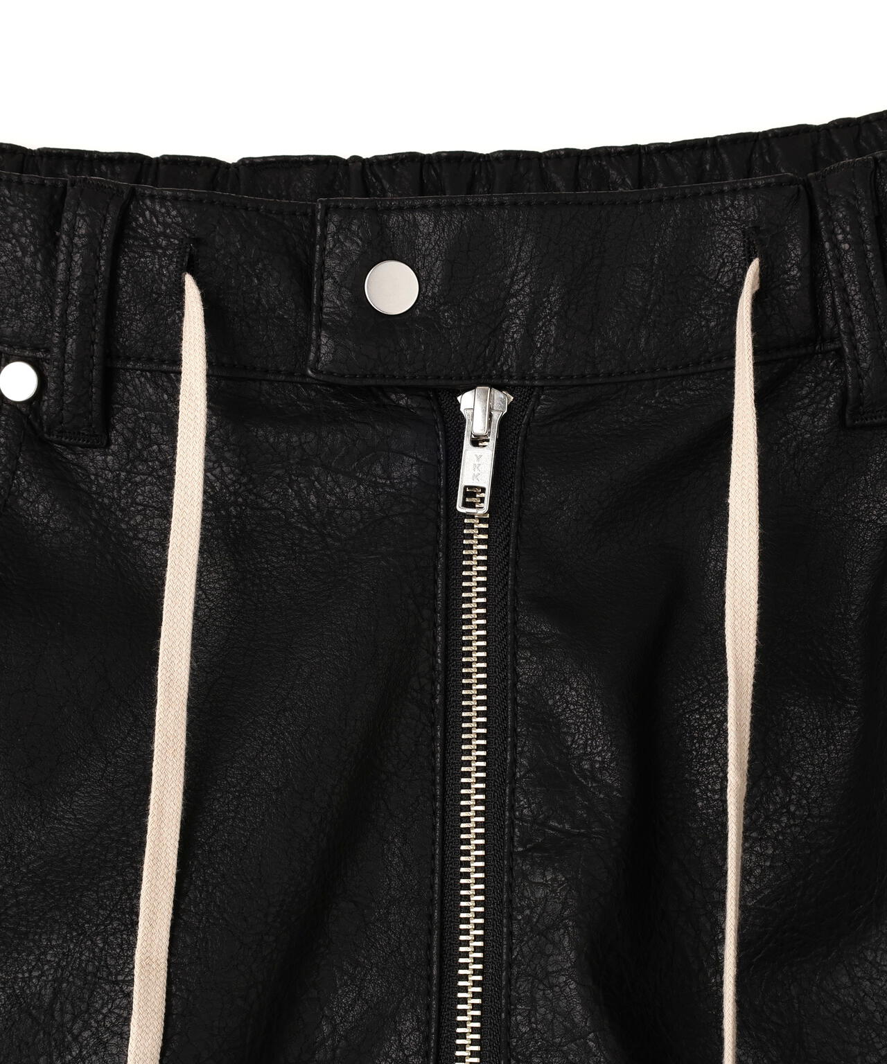 DankeSchon/ダンケシェーン/PULEATHER W-KNEE SHORTS