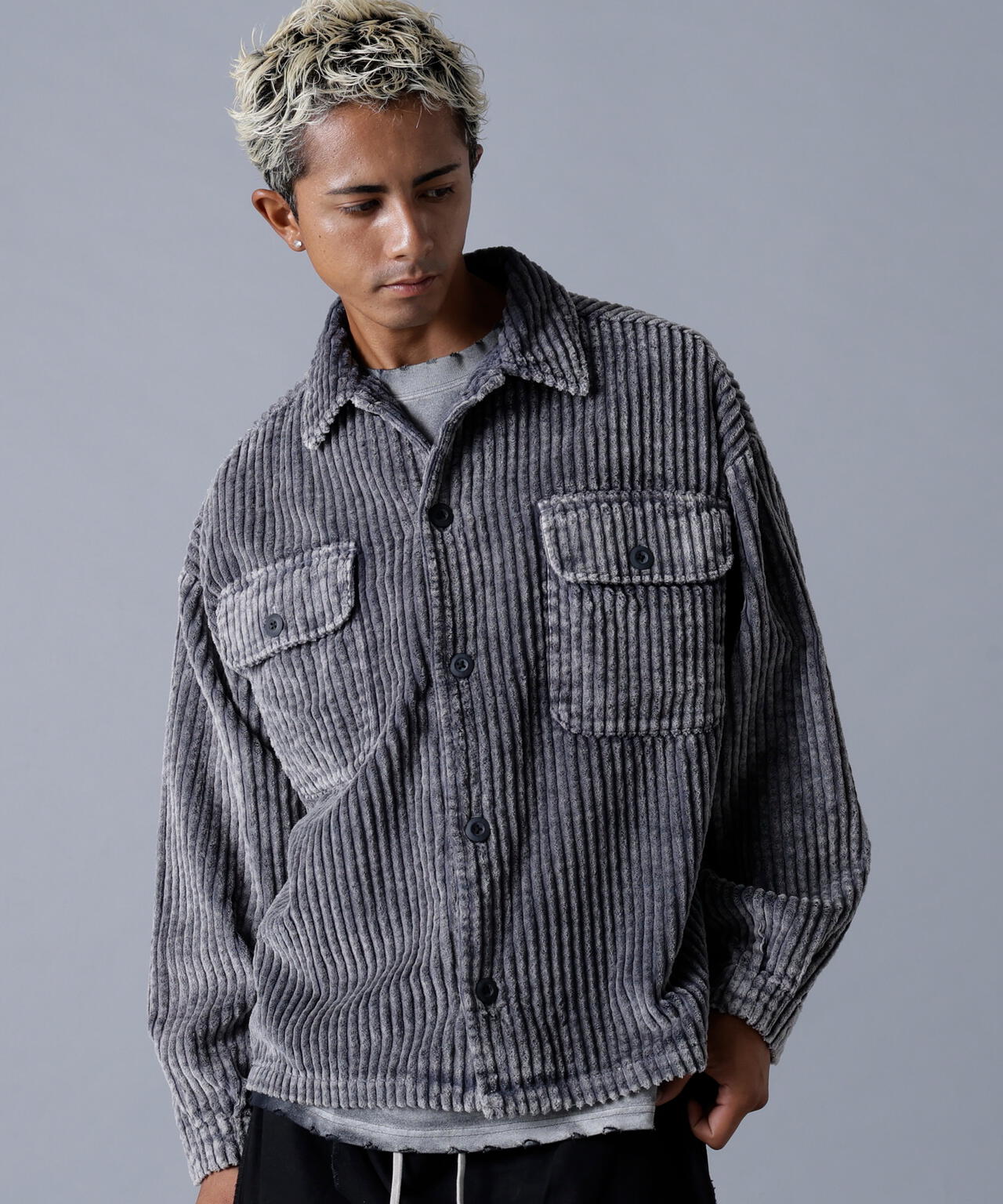 DankeSchon/ダンケシェーン/2.5W CHEMICAL CODUROY SHIRT