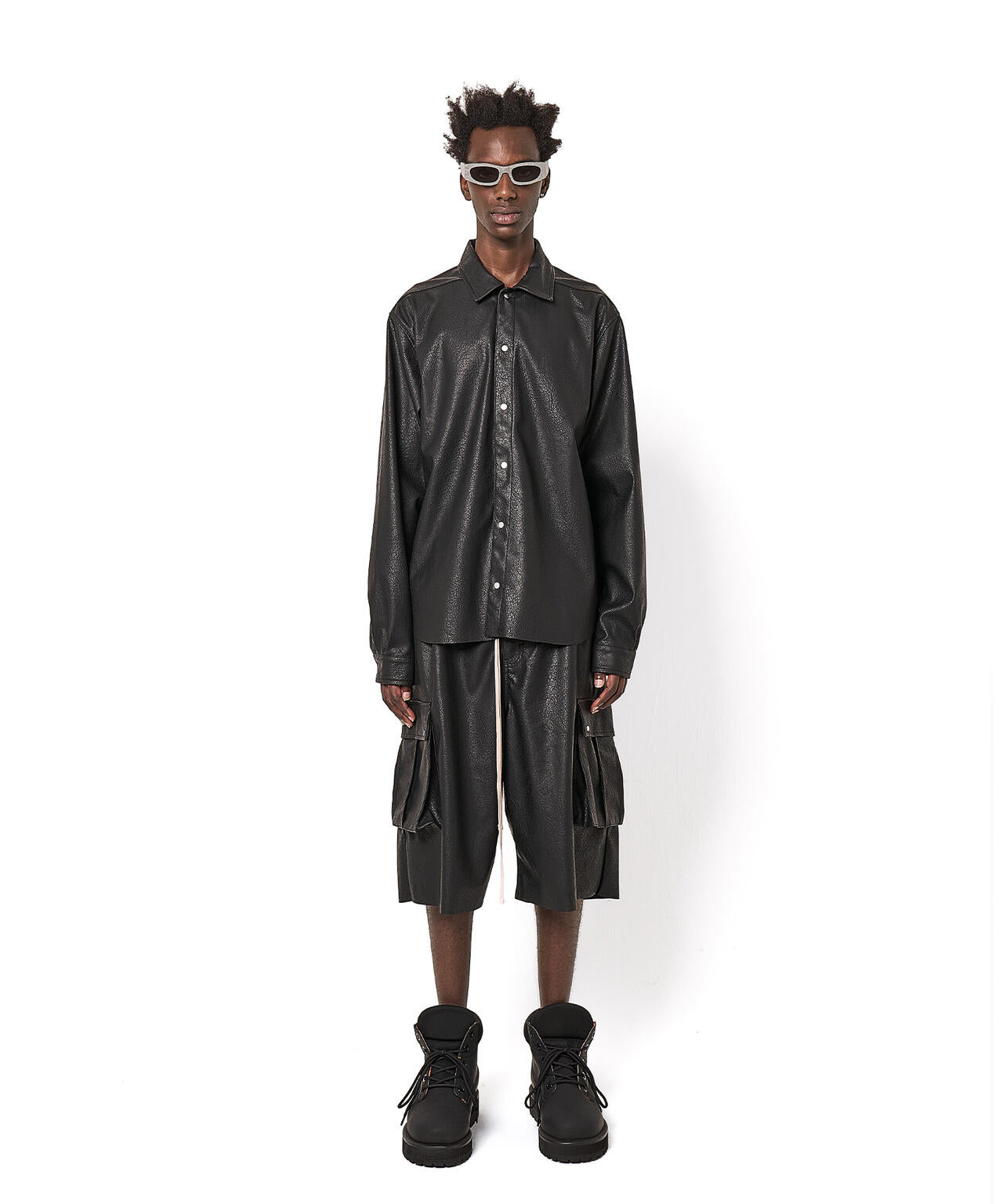 DankeSchon/ダンケシェーン/PU LEATHER SHIRTS