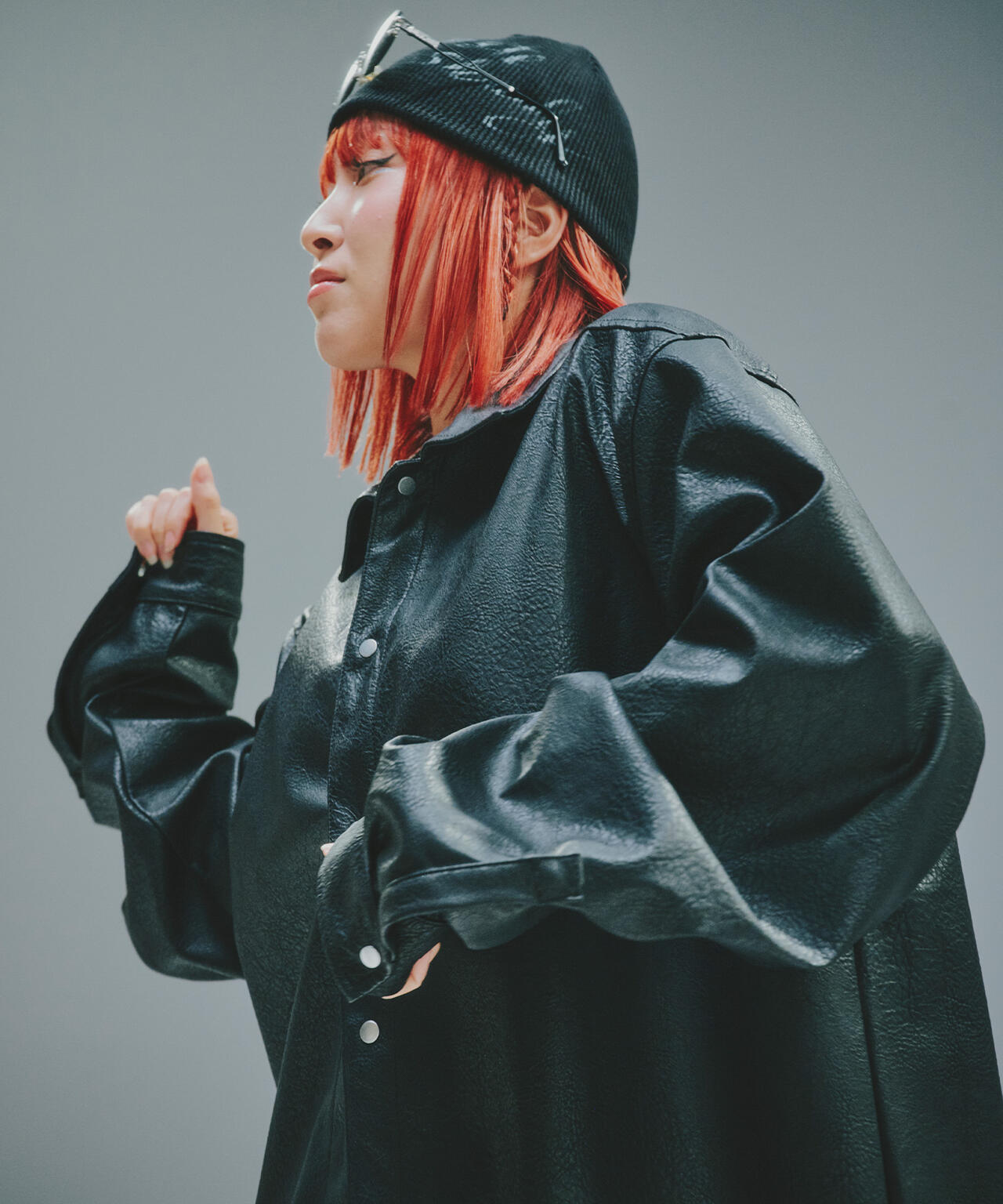 DankeSchon/ダンケシェーン/PU LEATHER SHIRTS