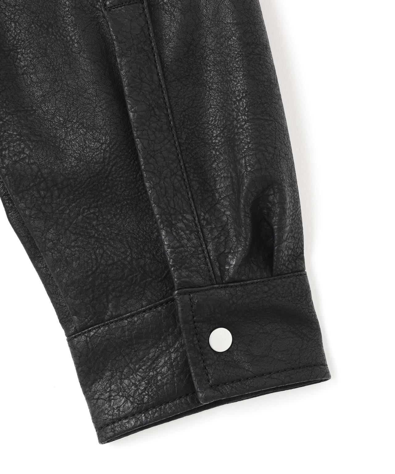 DankeSchon/ダンケシェーン/PU LEATHER SHIRTS