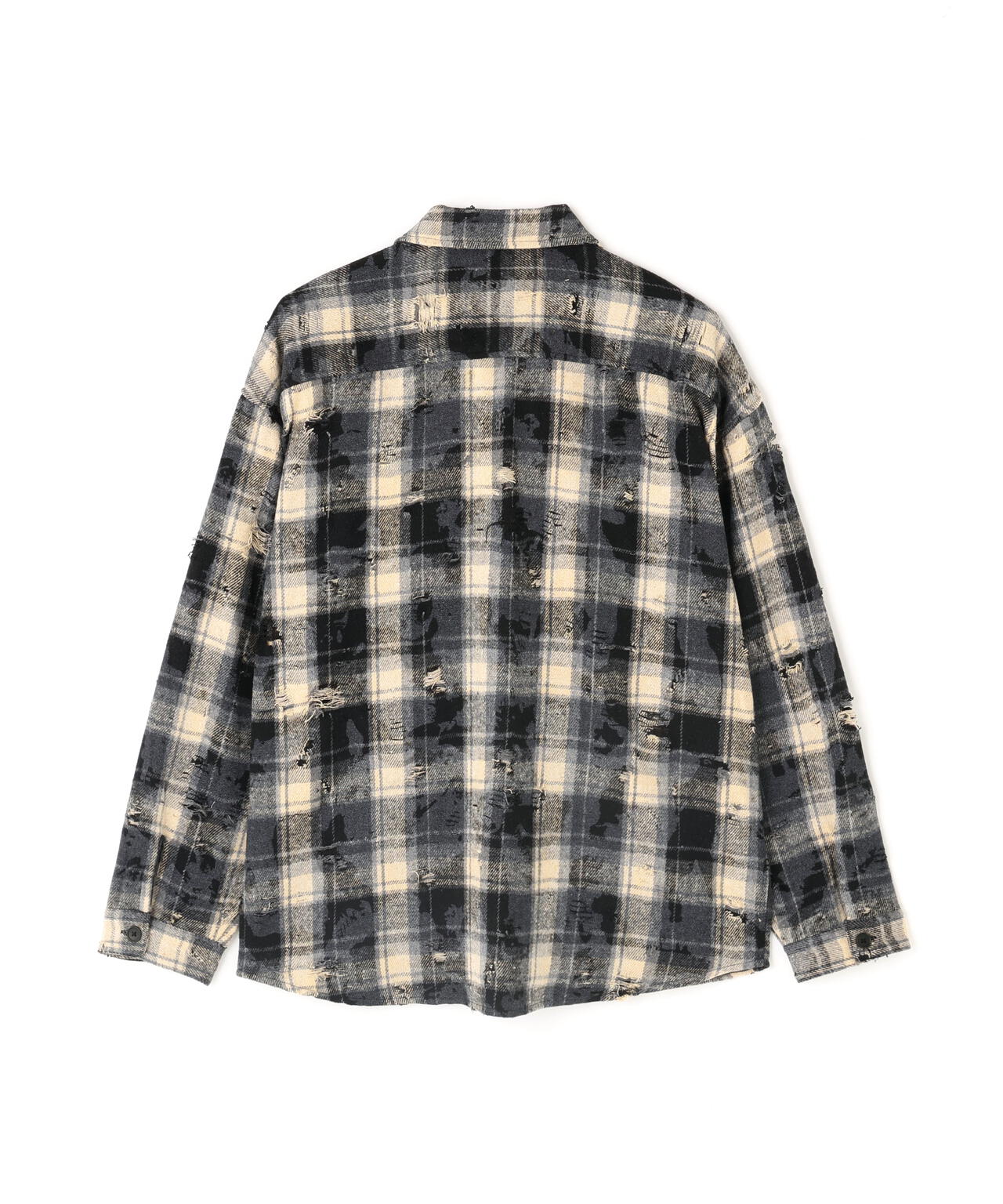 【WEB&DEPOT限定】DankeSchon/ダンケシェーン/DAMAGE CHECK SHIRTS