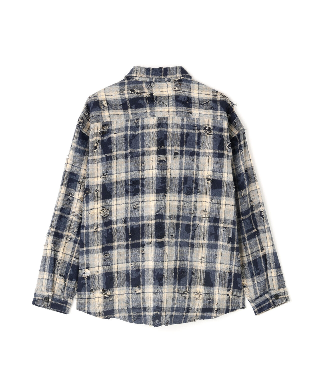WEB&DEPOT限定】DankeSchon/ダンケシェーン/DAMAGE CHECK SHIRTS