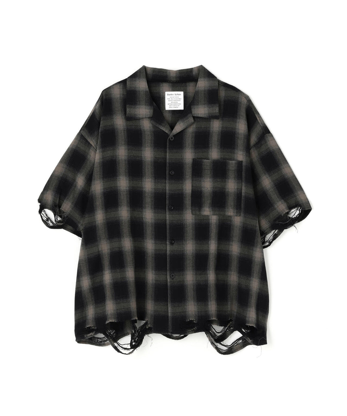 DankeSchon/ダンケシェーン/OMBRE CHECK DAMEGE S/S SHIRTS | L.H.P 