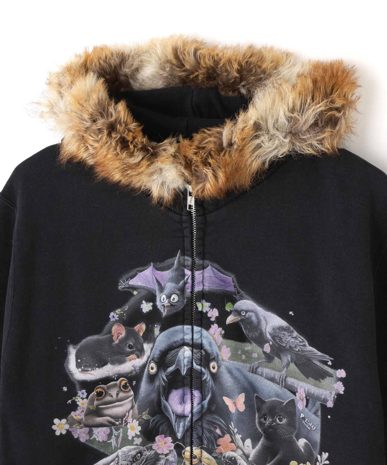 doublet/ダブレット/FURRY COLLAR ZIP-UP HOODIE | L.H.P