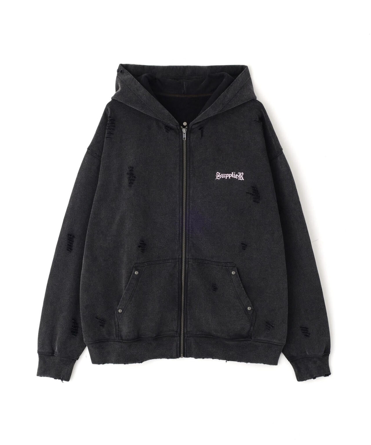 SUPPLIER/サプライヤー/【LHP EXCLUSIVE】DAMAGE CROSS HOODIE