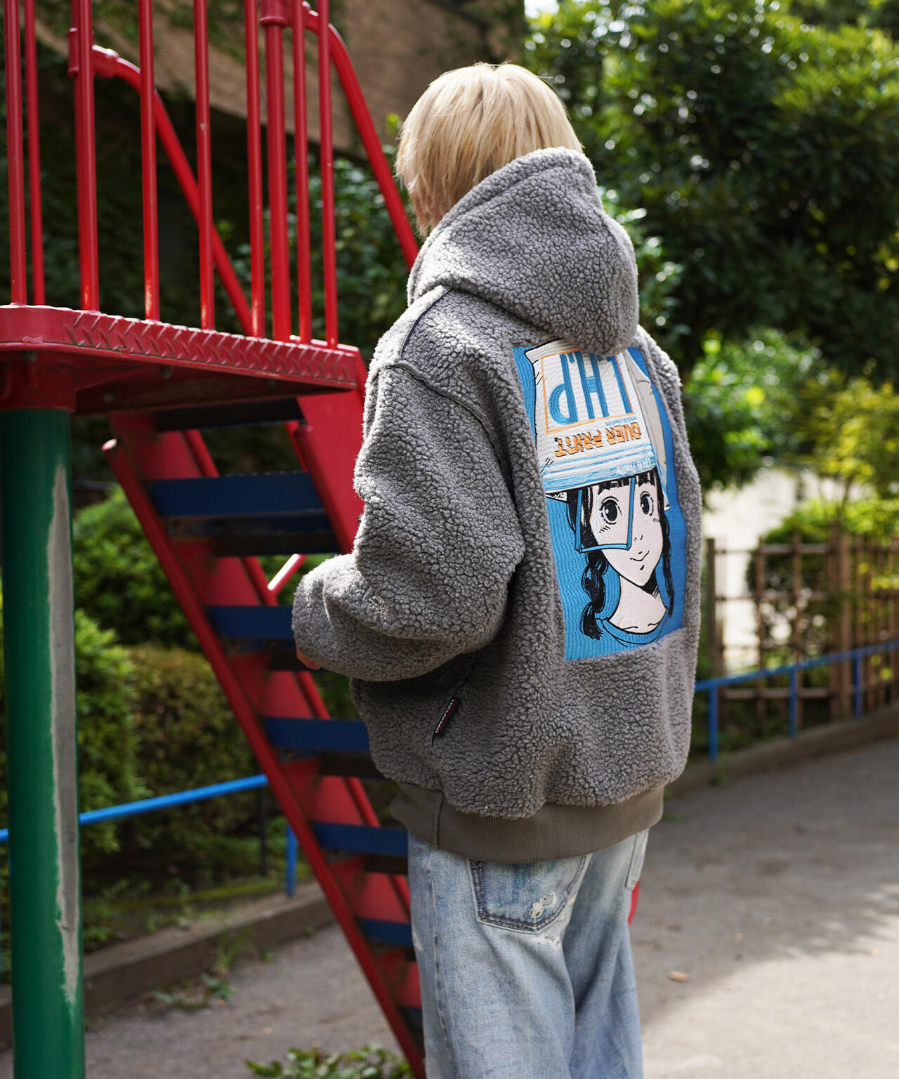 overprint/オーバープリント/【LHP EXCLUSIVE】SHOPPER Bonding Boa Hoodie