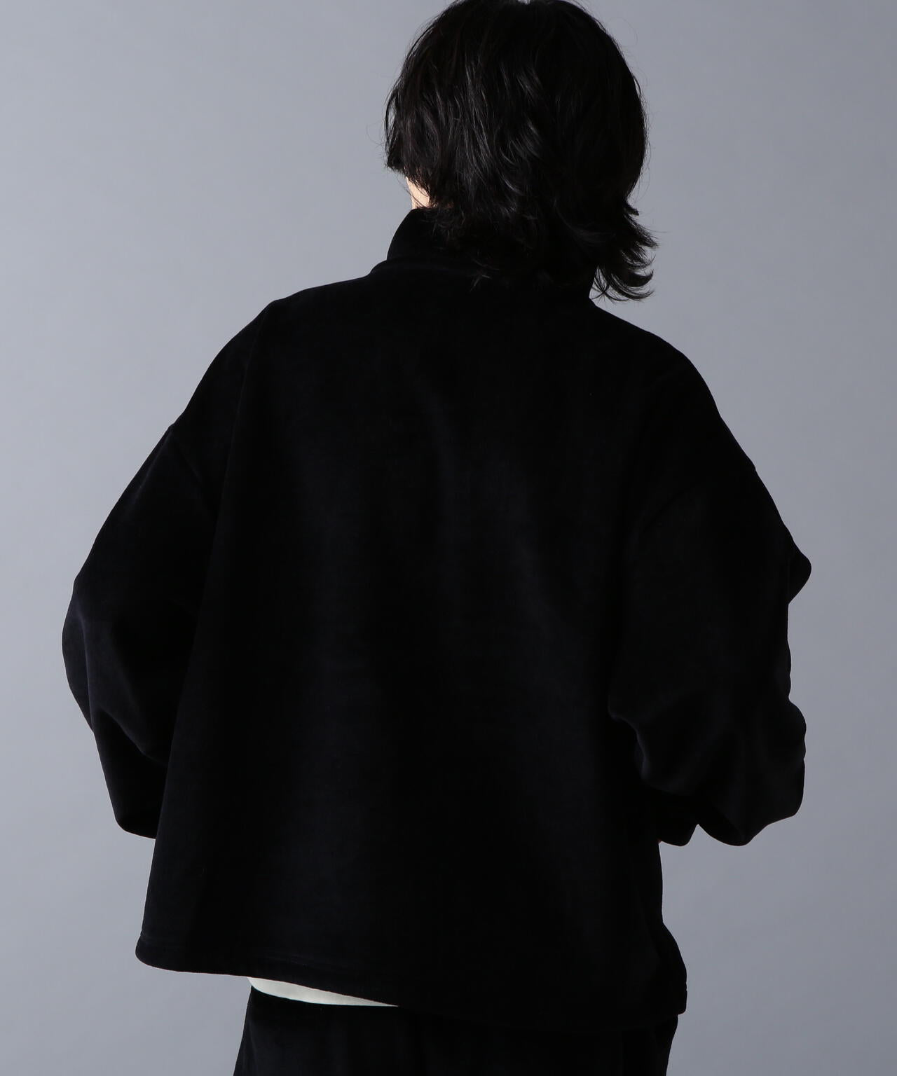 DankeSchon/ダンケシェーン/W-FACE VELOUR HALF ZIP STAND | L.H.P