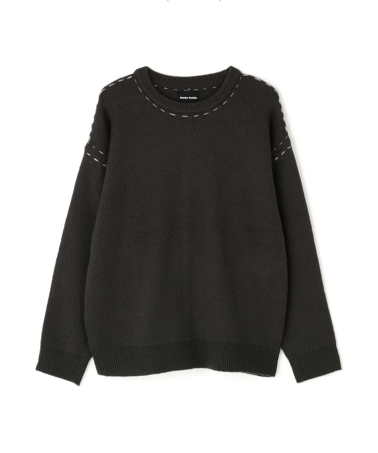 【WEB&DEPOT限定】DankeSchon/ダンケシェーン/ST KNIT CREWNECK