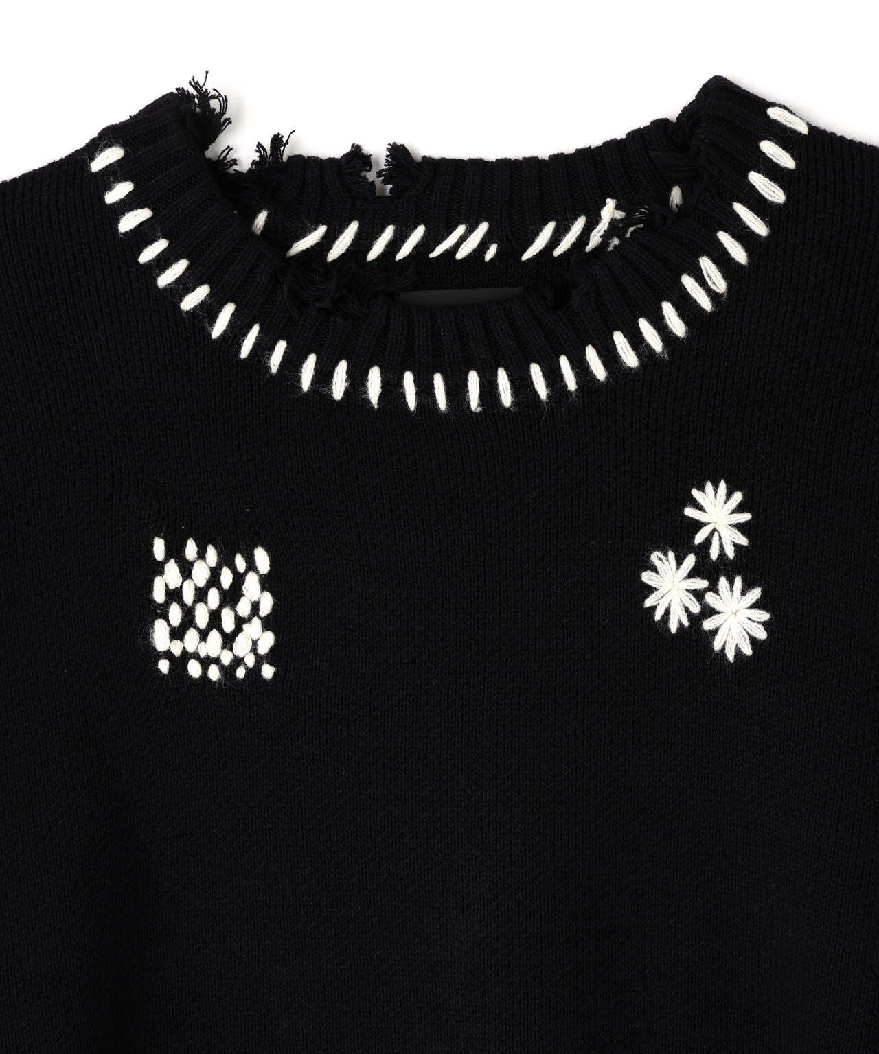 DankeSchon/ダンケシェーン/HAND STITCH KNIT CREWNECK | L.H.P