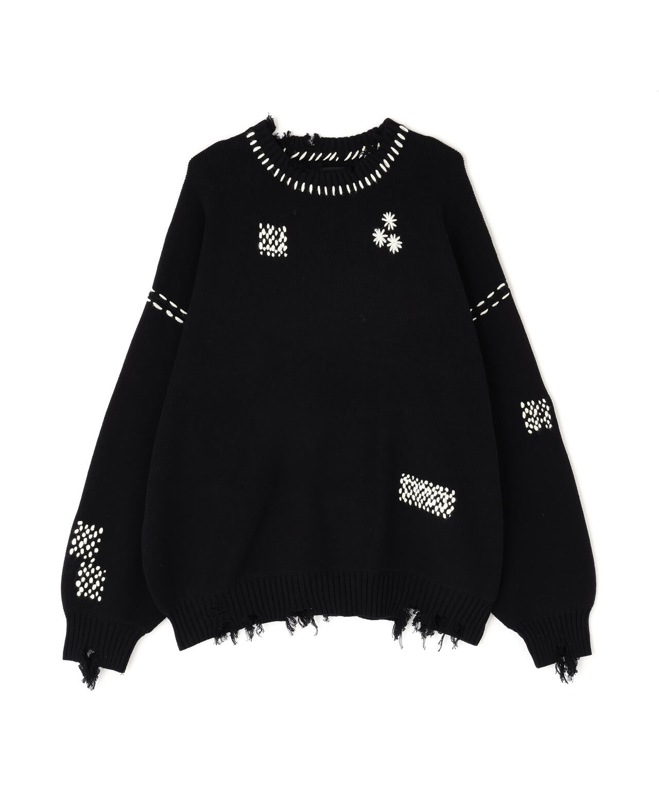 DankeSchon/ダンケシェーン/HAND STITCH KNIT CREWNECK