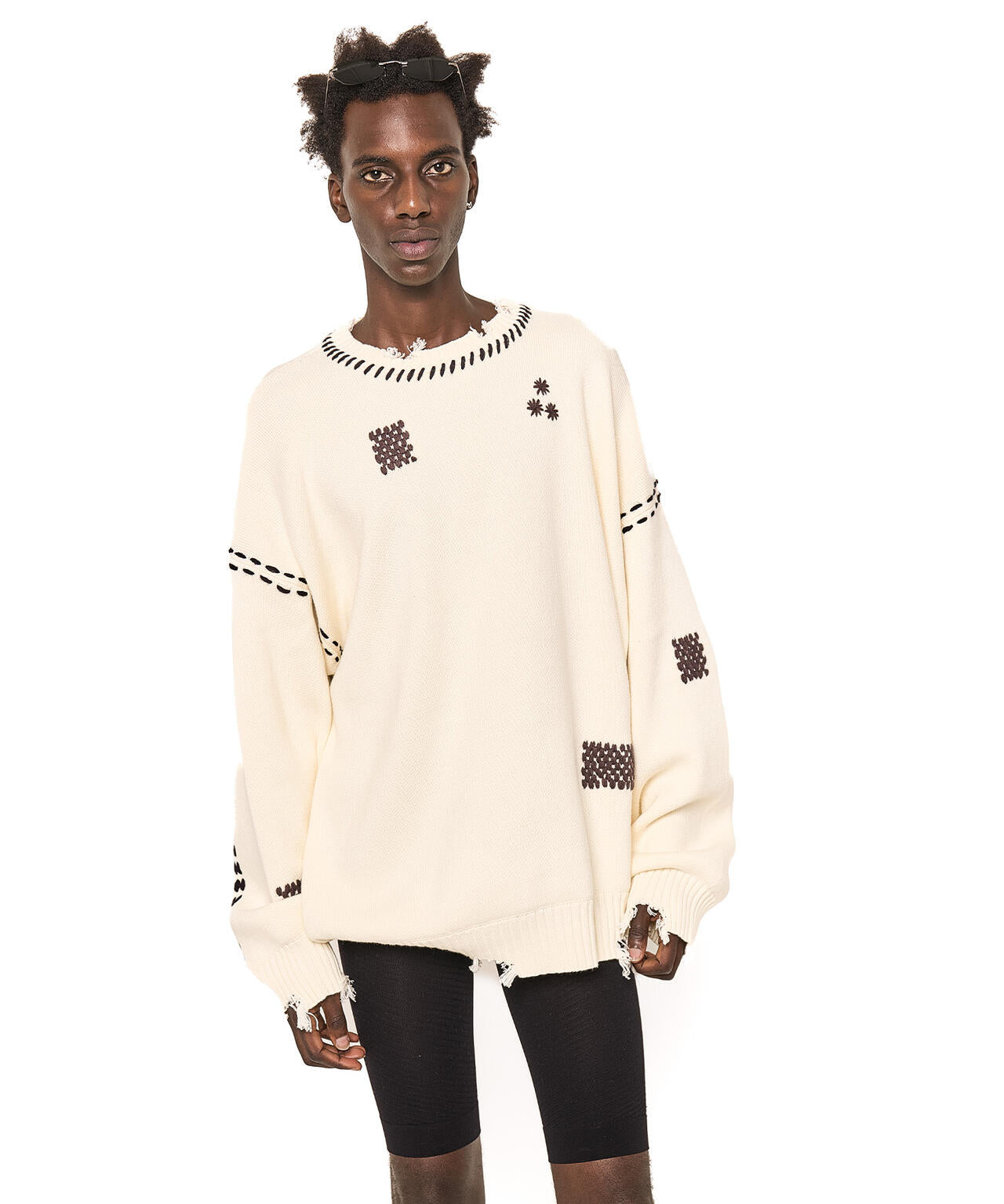 DankeSchon/ダンケシェーン/HAND STITCH KNIT CREWNECK | L.H.P