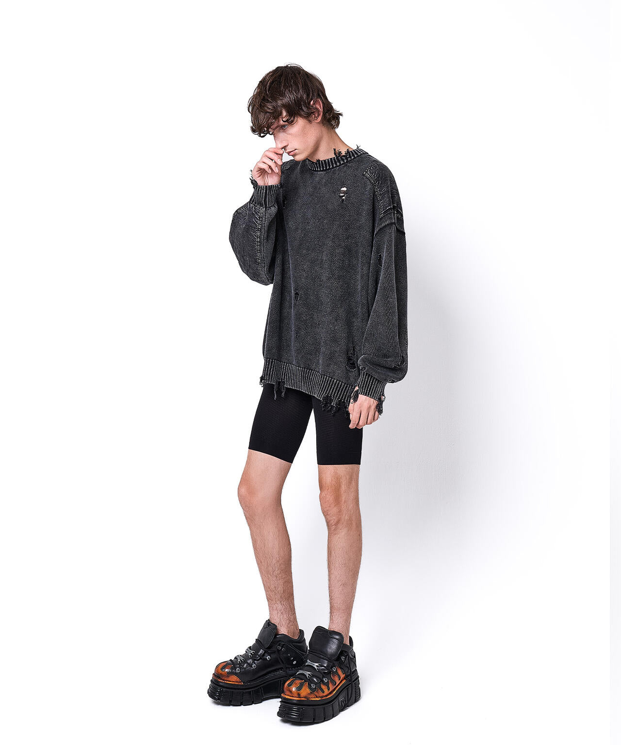 DankeSchon/ダンケシェーン/MILS KNIT CREWNECK | L.H.P
