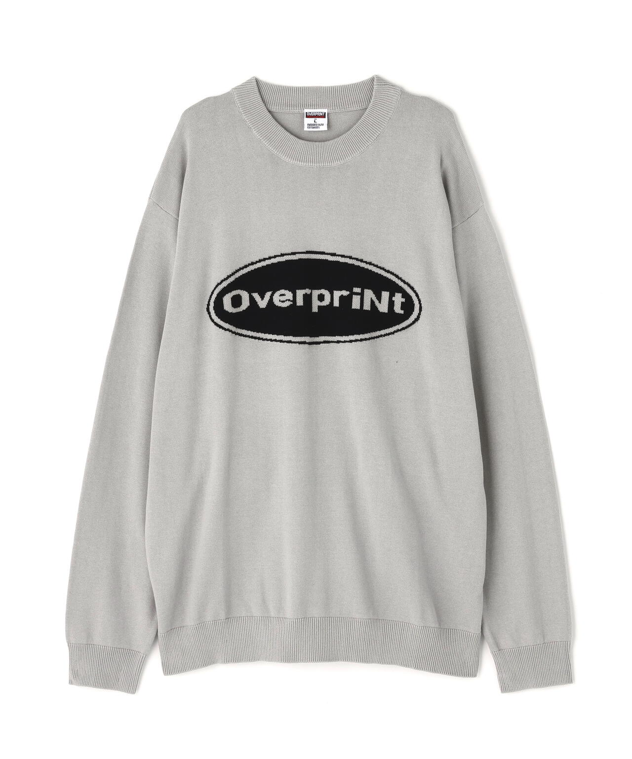 overprint/オーバープリント/OVAL V COTTON KNIT
