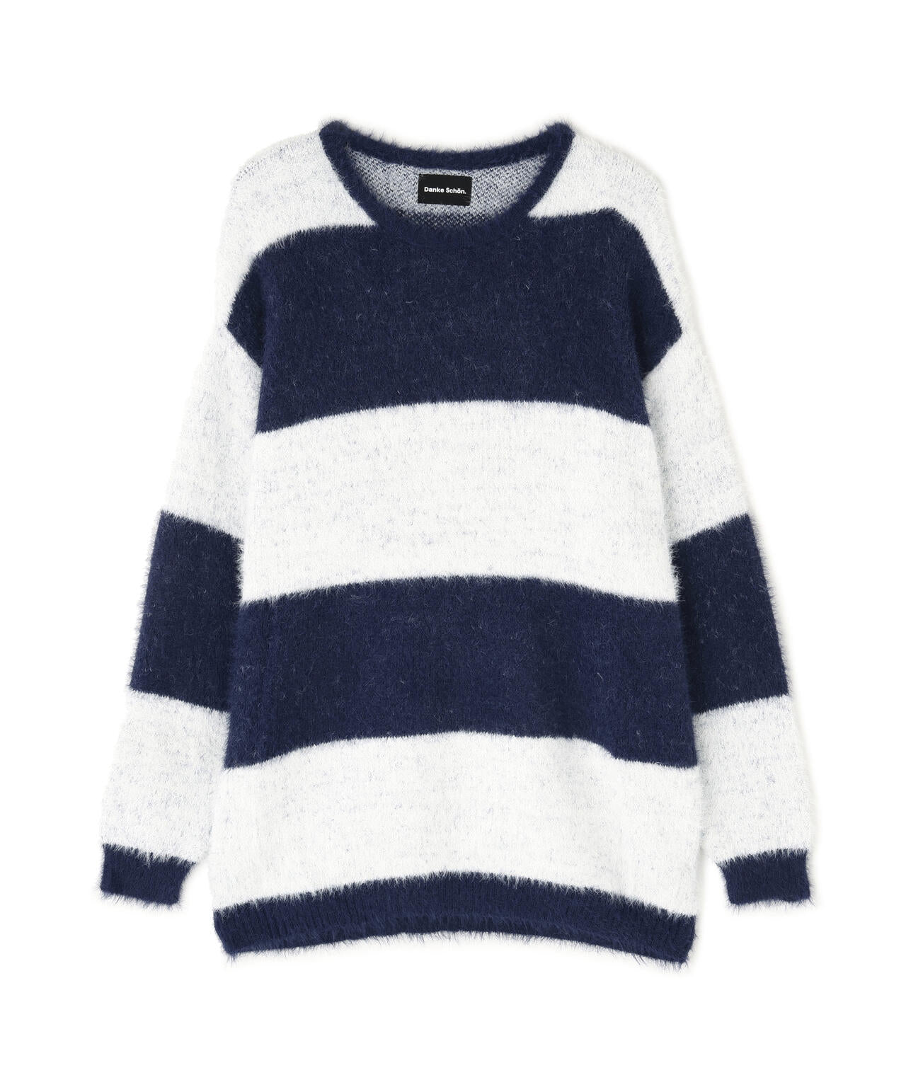 【WEB&DEPOT限定】DankeSchon/ダンケシェーン/SHAGGY BORDER CREWNECK