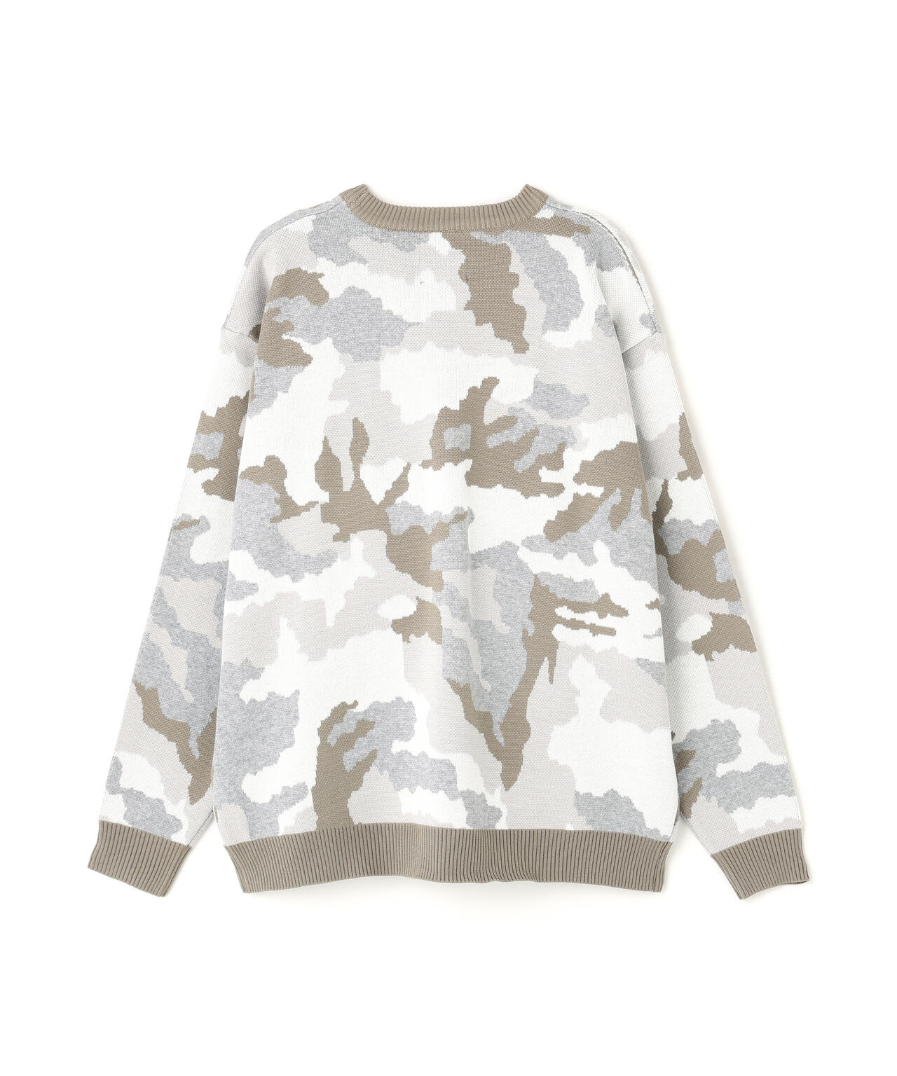【WEB&DEPOT限定】DankeSchon/ダンケシェーン/CAMO CREWNECK KNIT