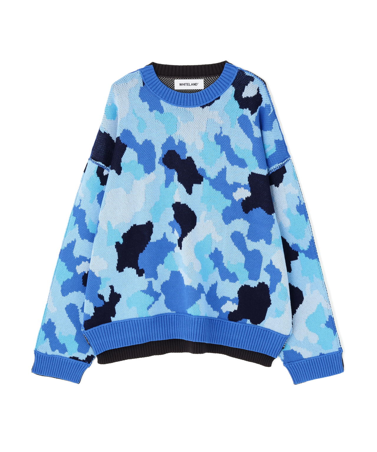 WHITELAND/ホワイトランド/CAMO LINKING KNIT