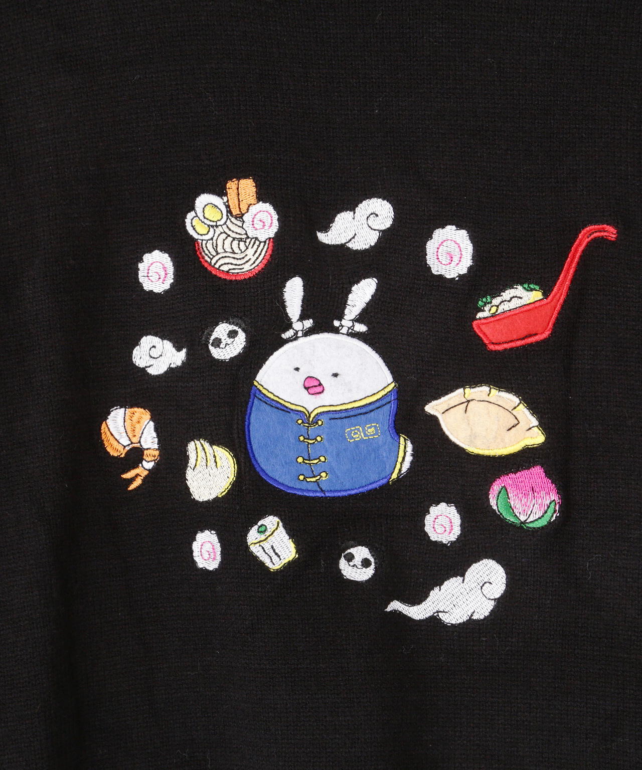 チュウカタベタイ/【LHP別注】サガラ刺繍クルーネックニット