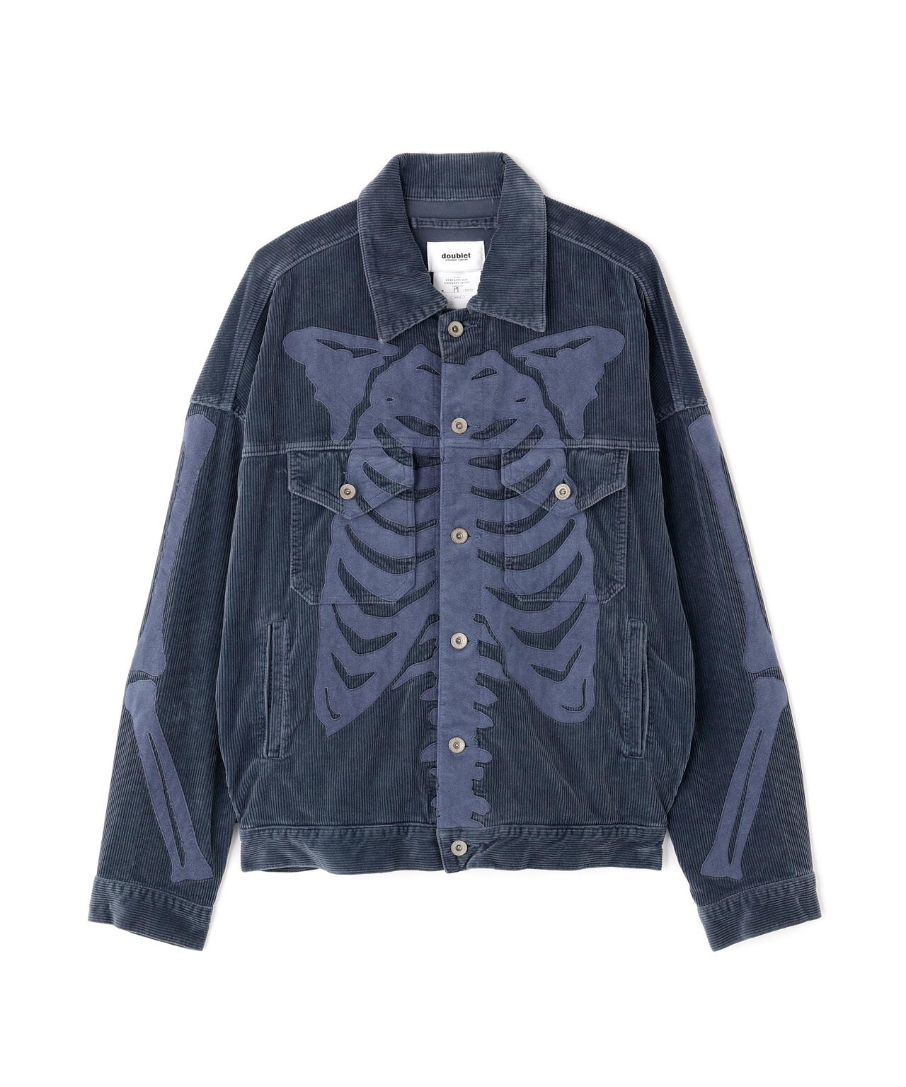 doublet/ダブレット/BONE APPLIQUE CORDUROY JACKET