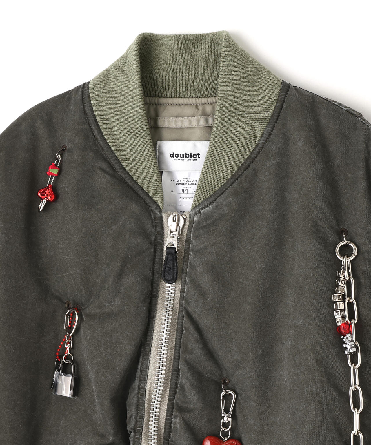 doublet/ダブレット/KEY CHAIN DECORATED BOMBER JACKET