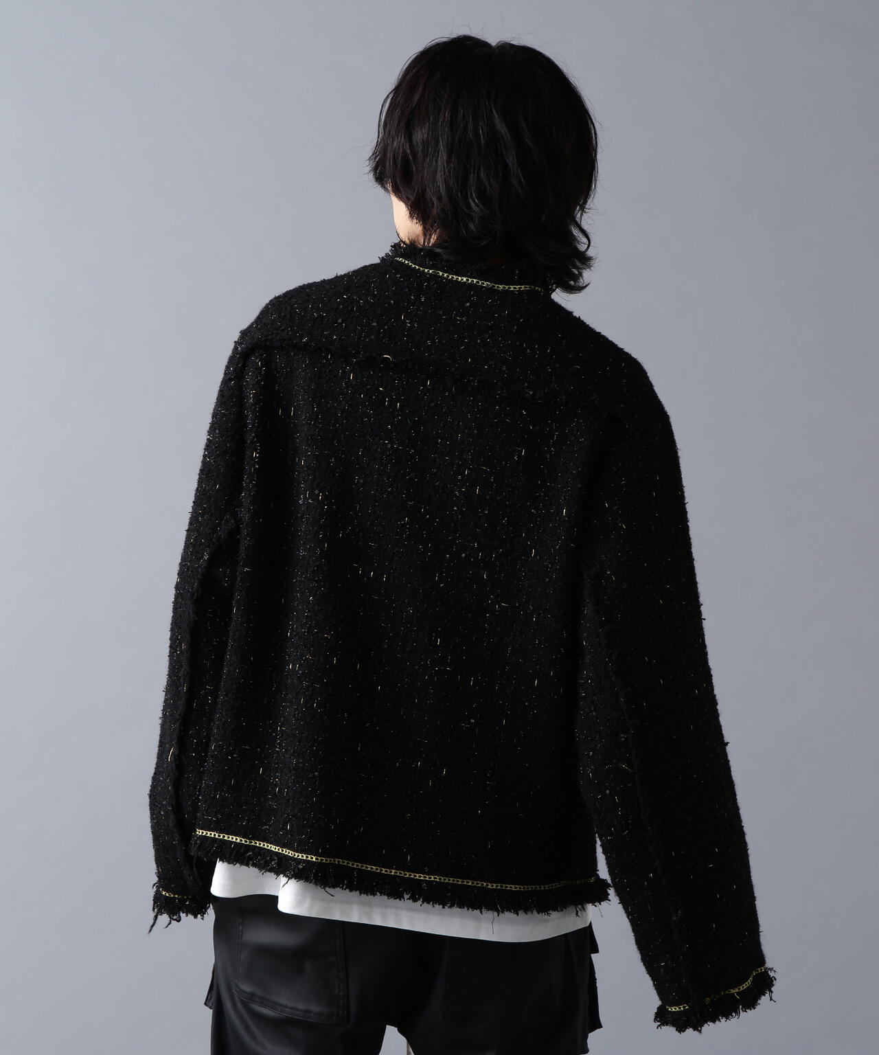 DankeSchon/ダンケシェーン/CHAIN EMBROIDERY TWEED JACKET | L.H.P