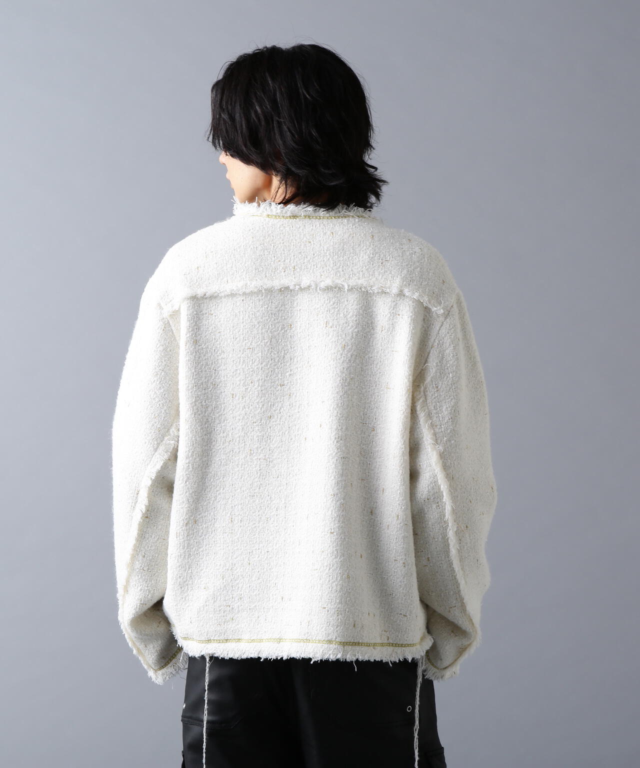 DankeSchon/ダンケシェーン/CHAIN EMBROIDERY TWEED JACKET