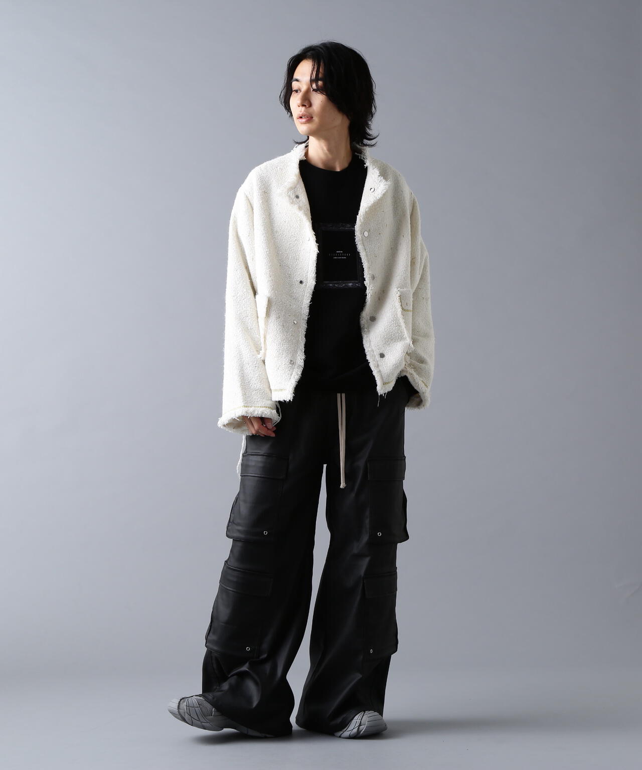 DankeSchon/ダンケシェーン/CHAIN EMBROIDERY TWEED JACKET