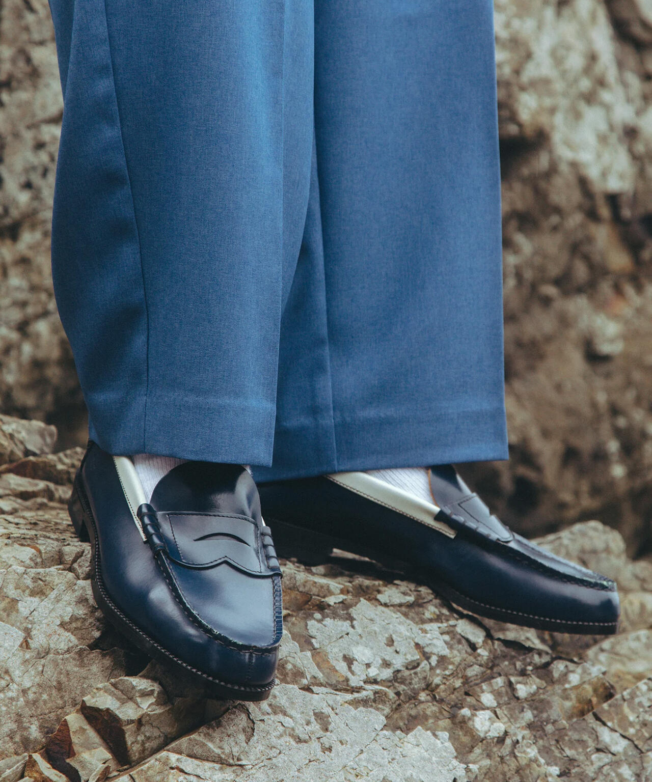 ✨未使用✨ KENFORD ケンフォード ローファー【27cm】ネイビー The Kenford Fineshoes/ケンフォードファインシューズ/COIN LOAFERS