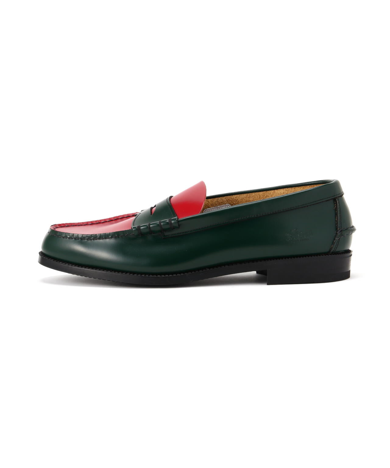 The Kenford Fineshoes/ケンフォードファインシューズ/COIN LOAFERS GREEN×RED