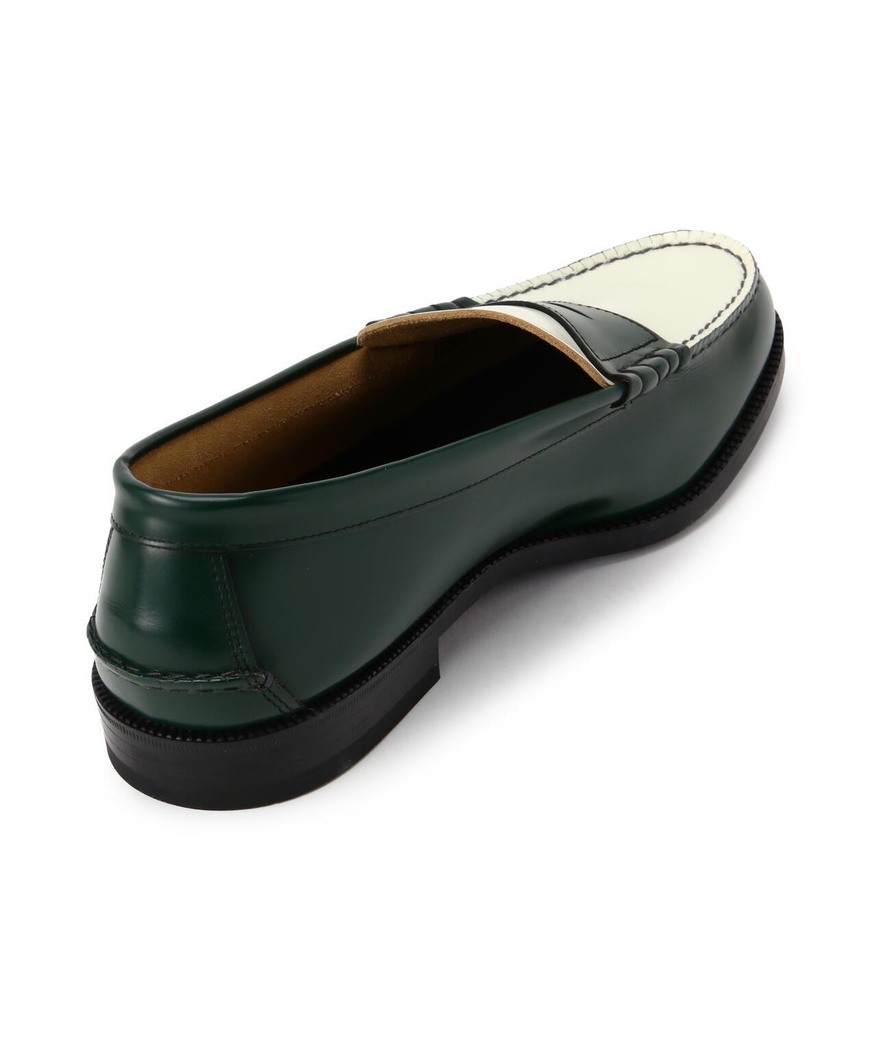 The Kenford Fineshoes/ケンフォードファインシューズ/COIN LOAFERS GREEN×WHITE