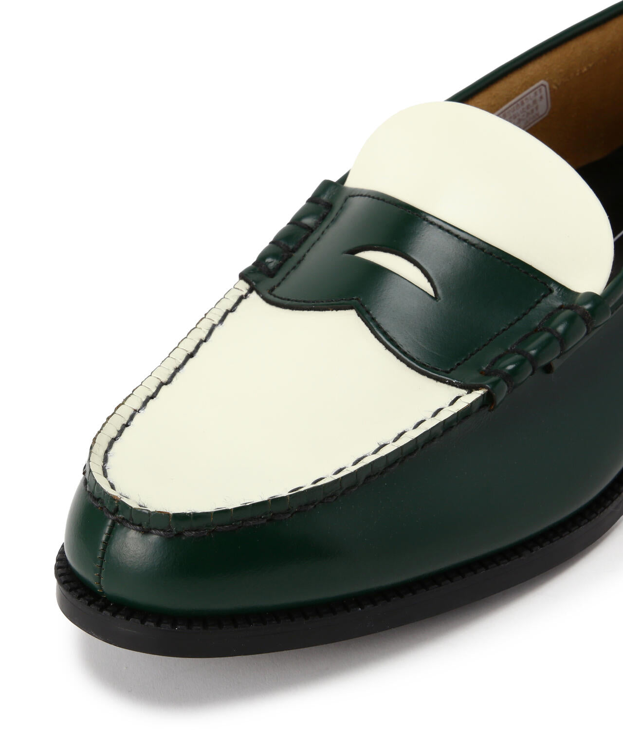 The Kenford Fineshoes/ケンフォードファインシューズ/COIN LOAFERS GREEN×WHITE