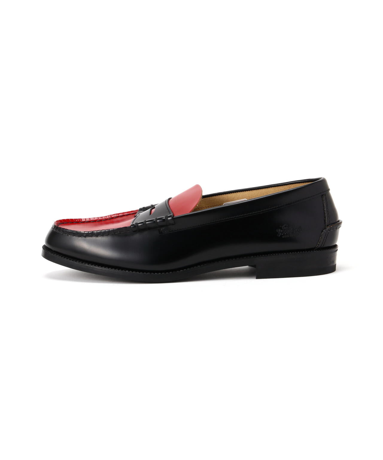 The Kenford Fineshoes/ケンフォードファインシューズ/COIN LOAFERS BLACK×RED